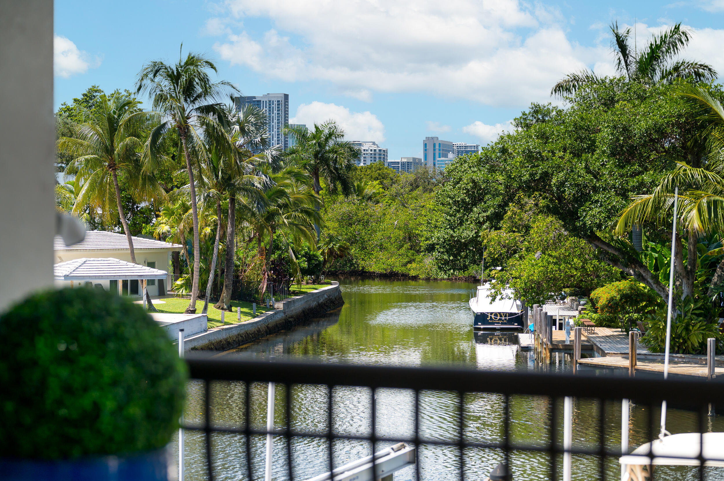 Long canal view