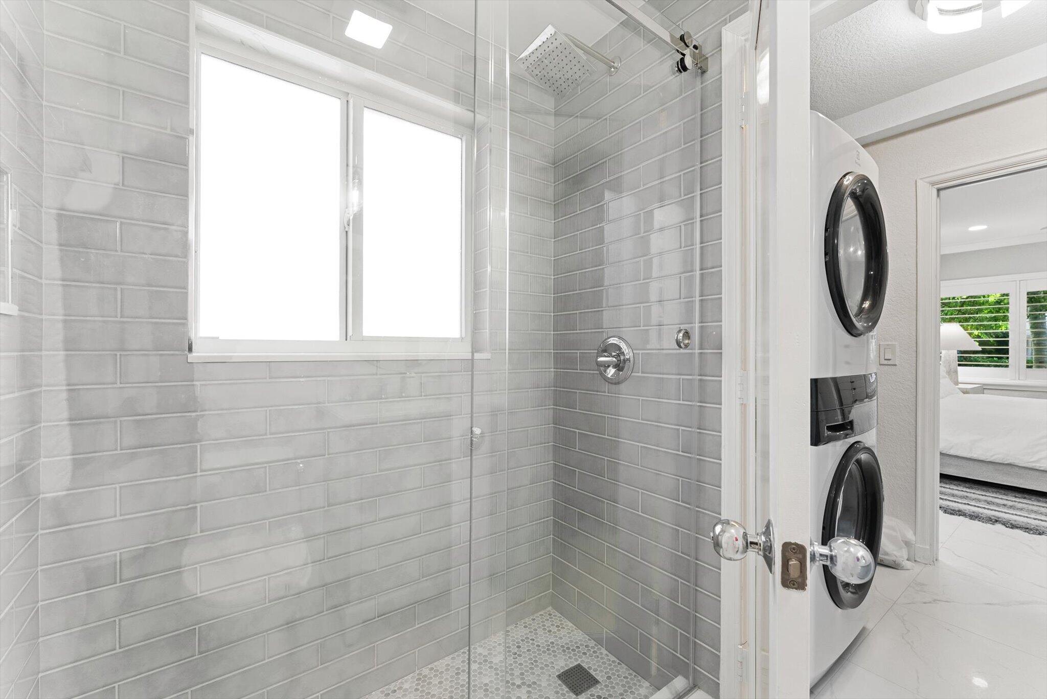 Beautifully renovated bathroom with modern finishes.