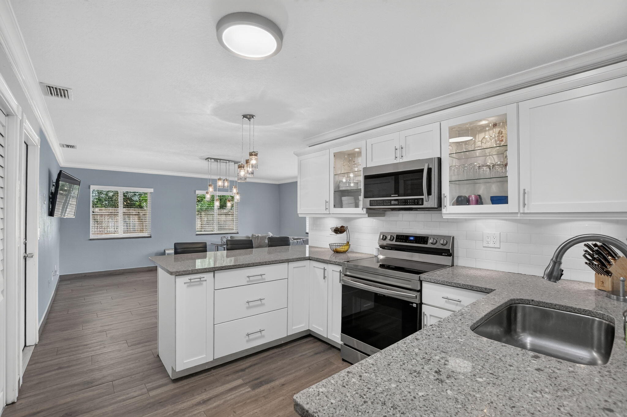 Sleek White Kitchen