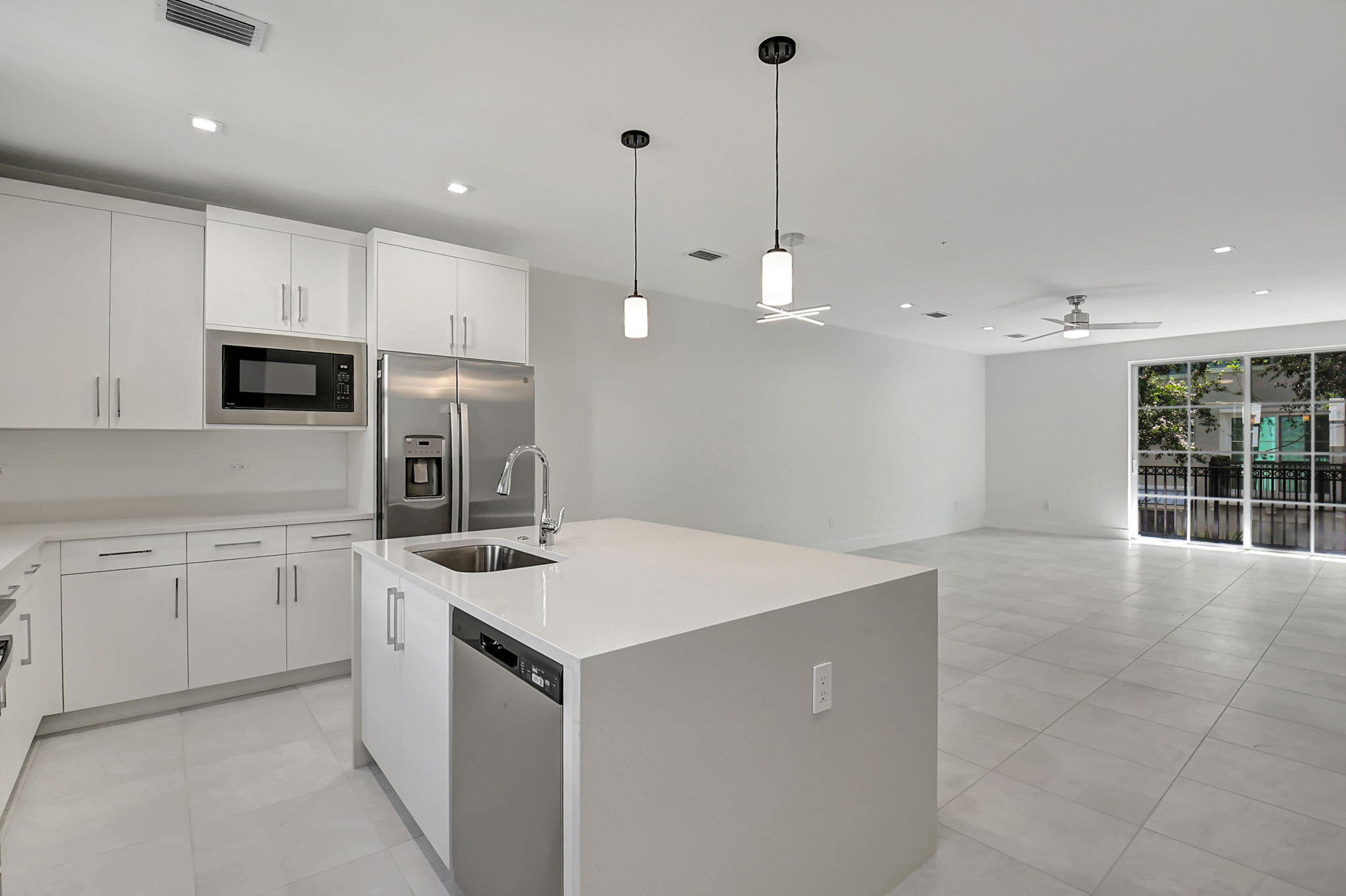 alternate view living area from kitchen