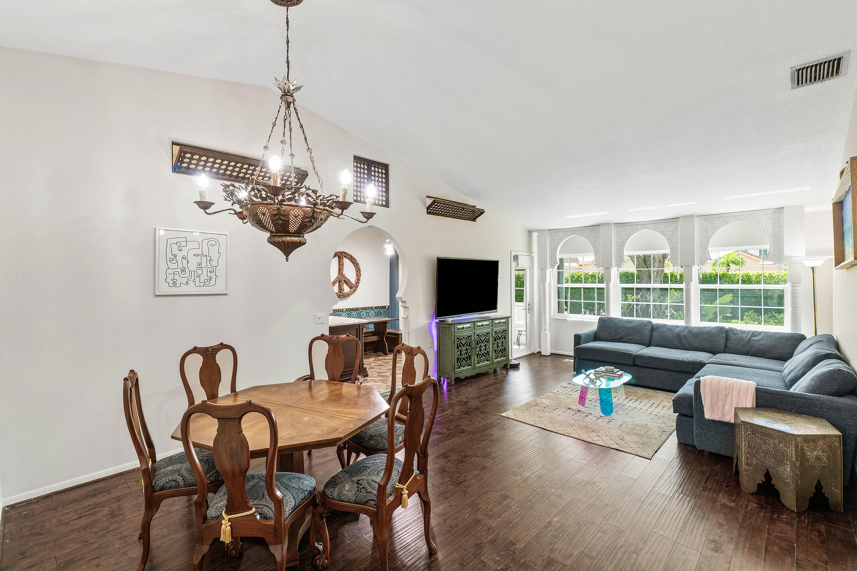 Living and dining area