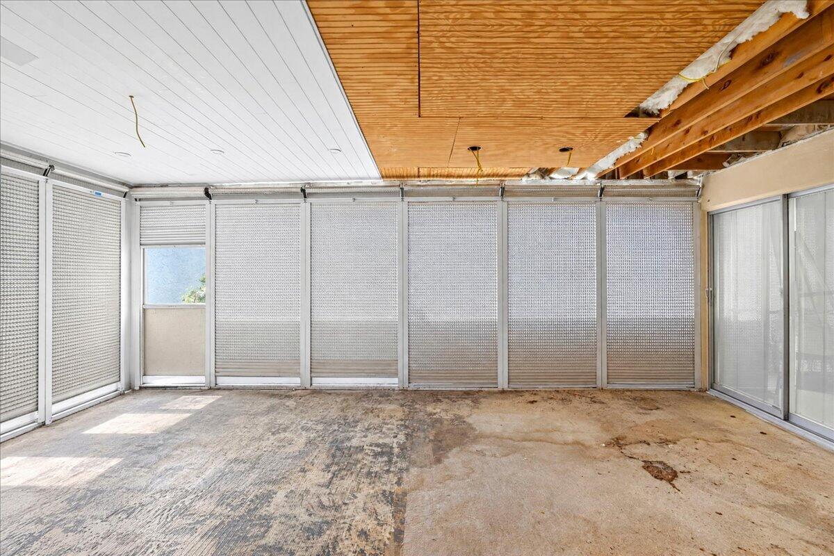 Materials to complete ceiling are on property