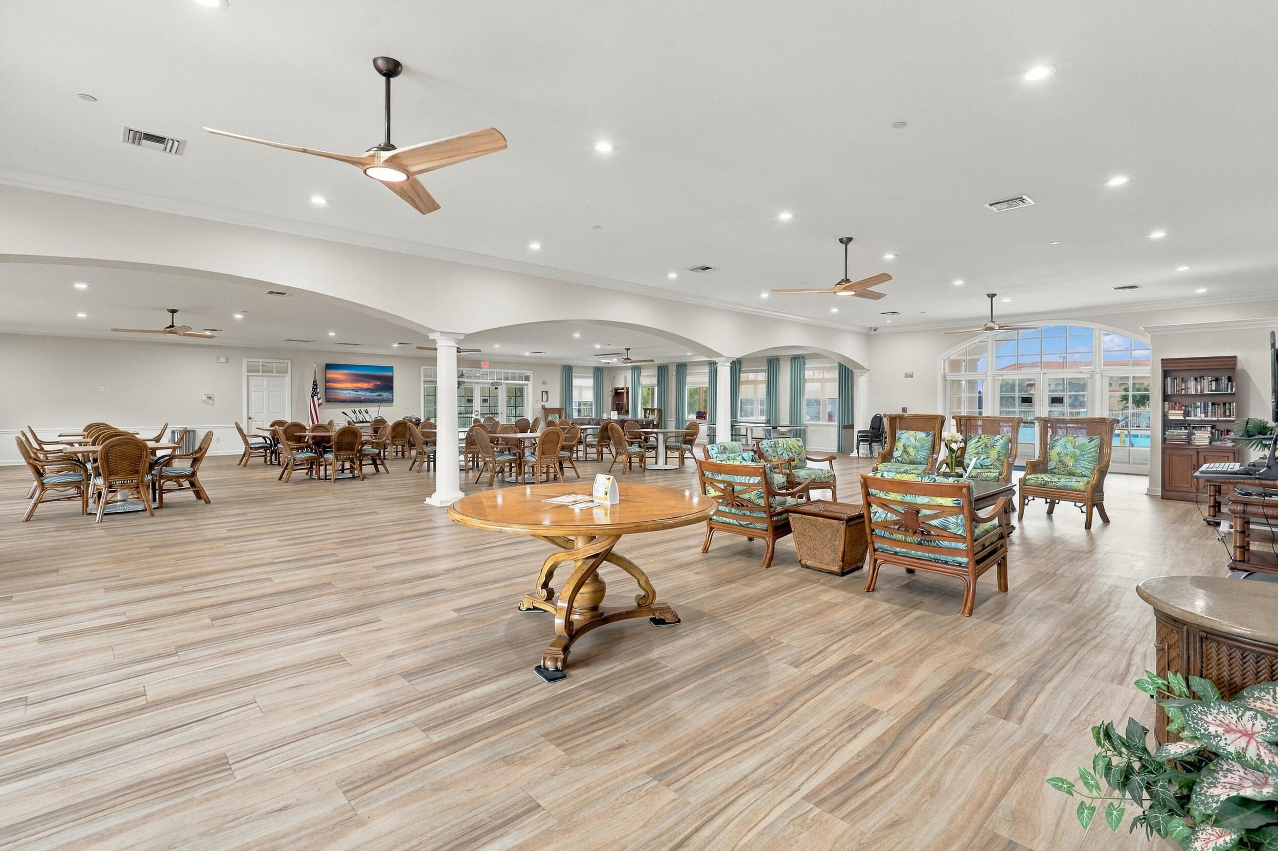 Inside clubhouse 1