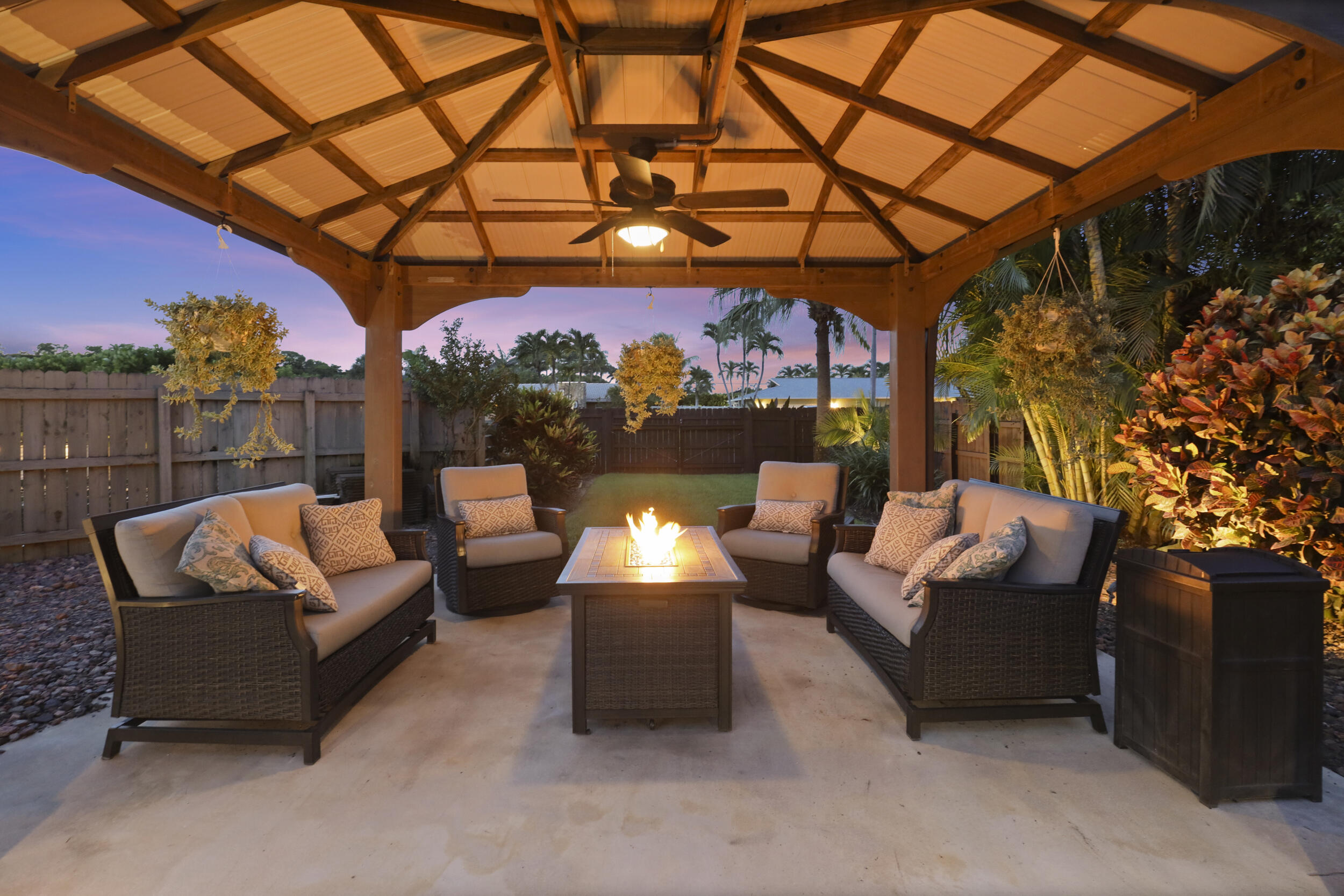 A built-in gazebo with electric offers a private, cozy space to relax and unwind. Beyond the pool is a space big enough to fit an RV, boat, golf simulator, guesthouse, or anything your mind can imagine.