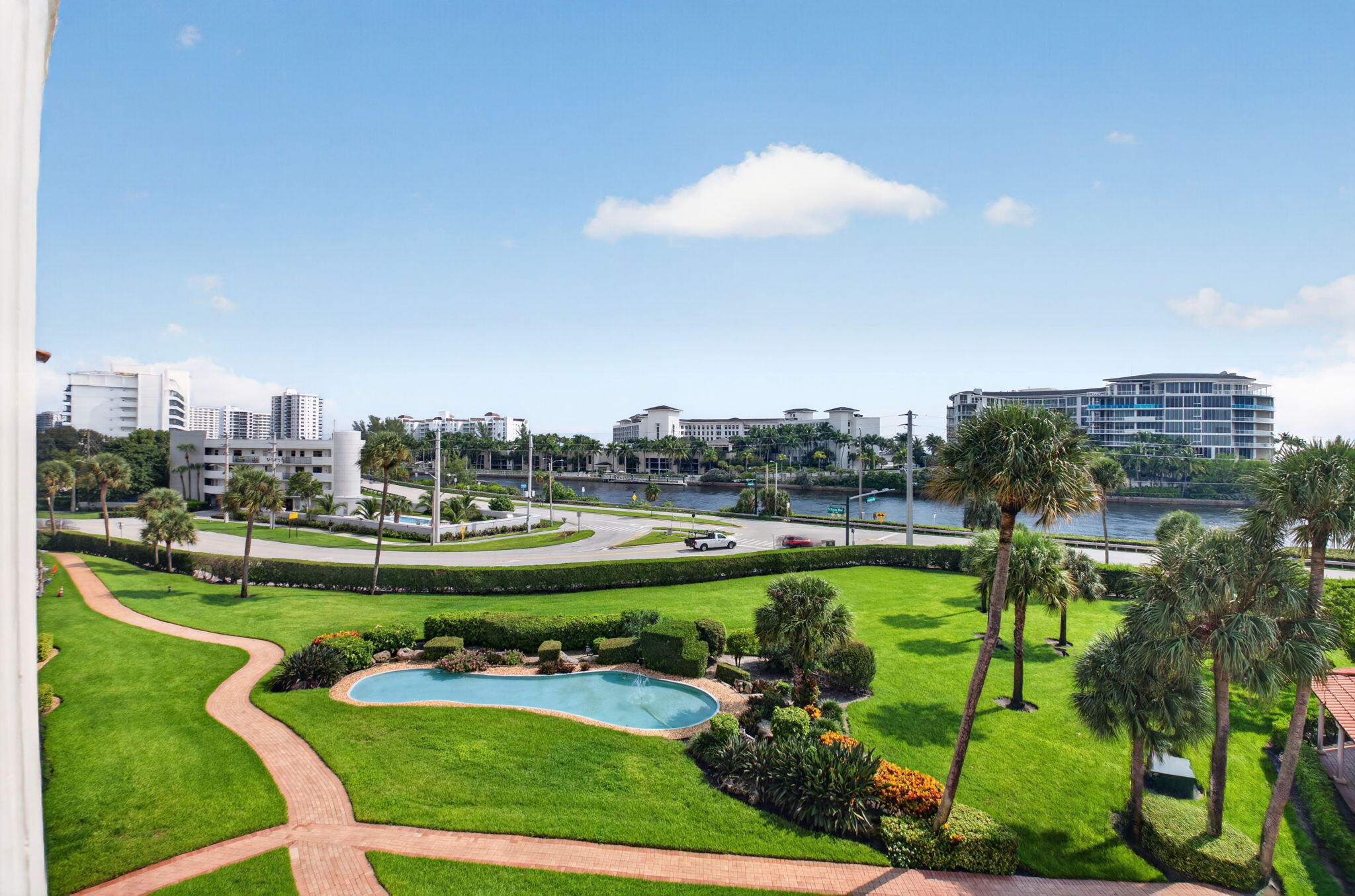Lush gardens
