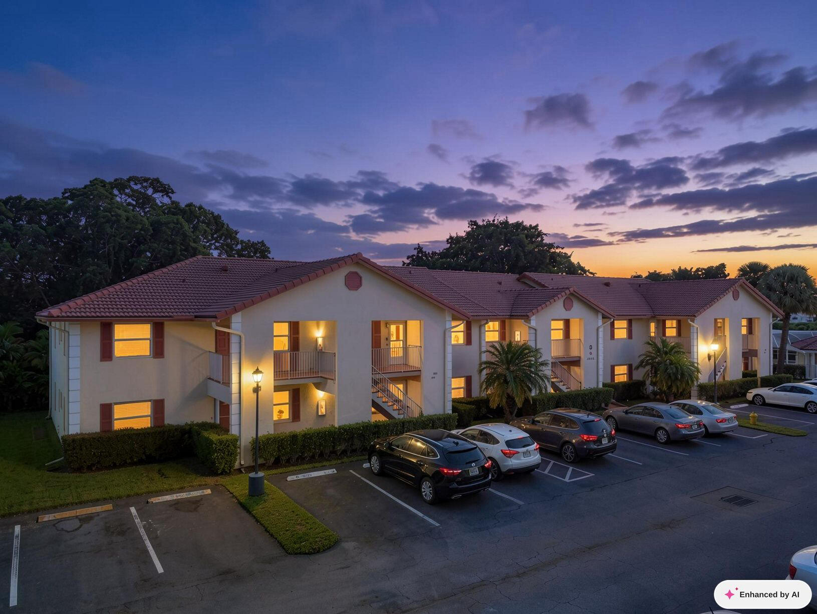 Building Front Dusk