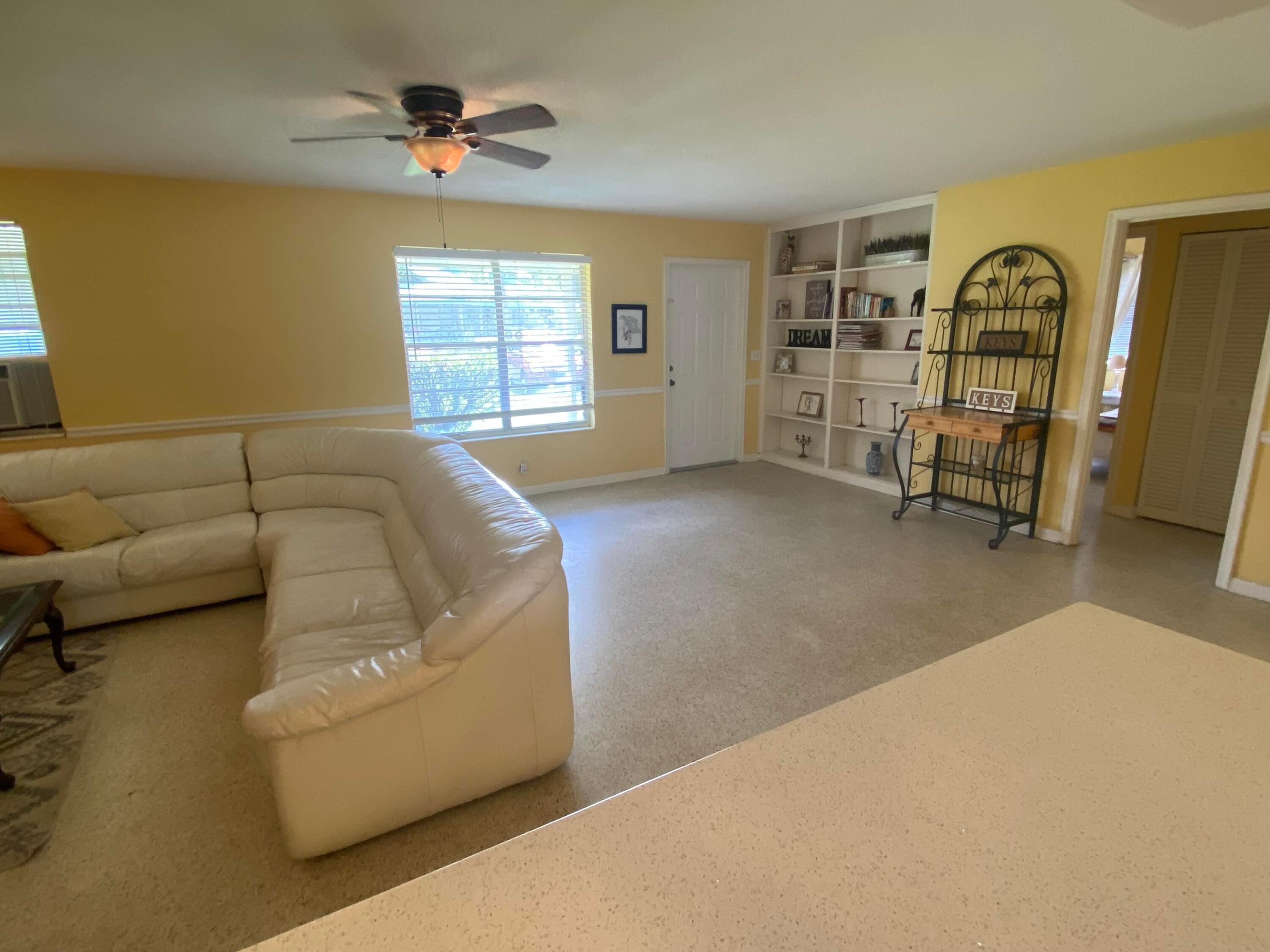 Looking from Kitchen Island to Front Door