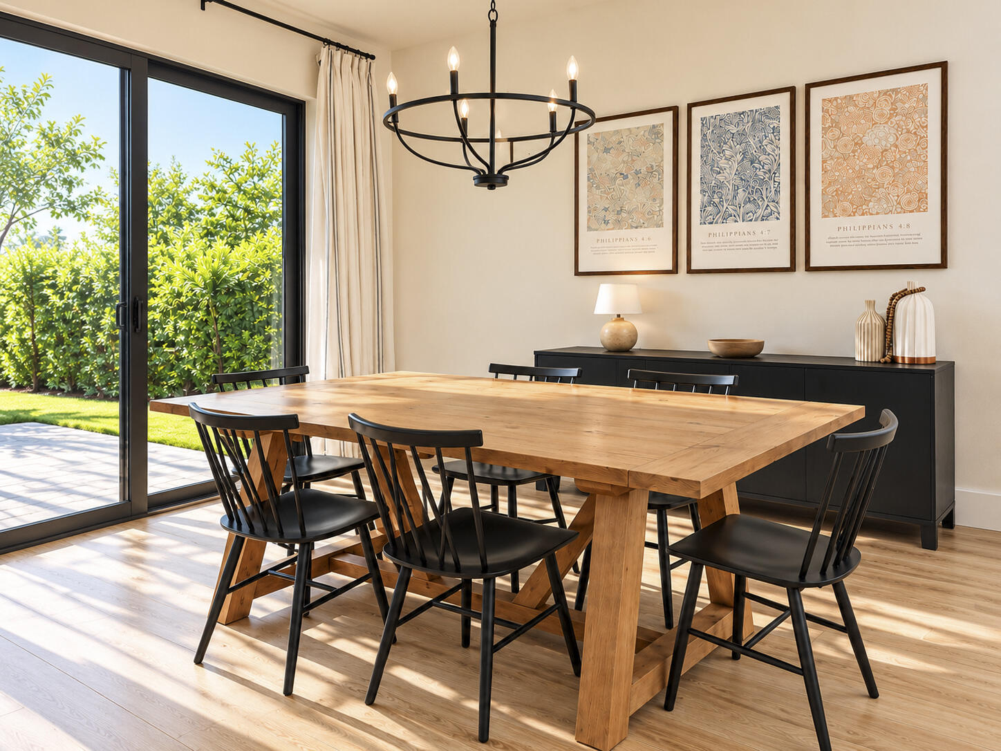 Sunlit Modern Farmhouse Dining Room_edit
