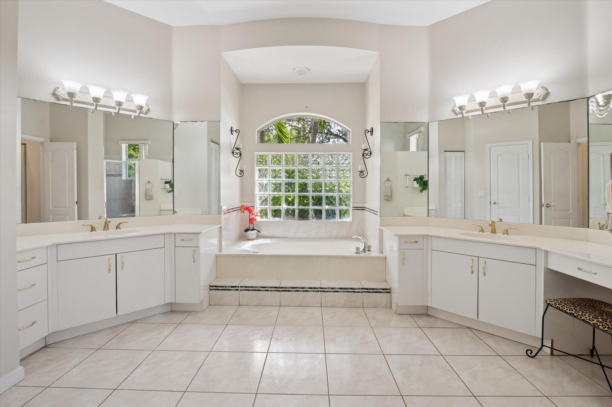 Huge primary bathroom