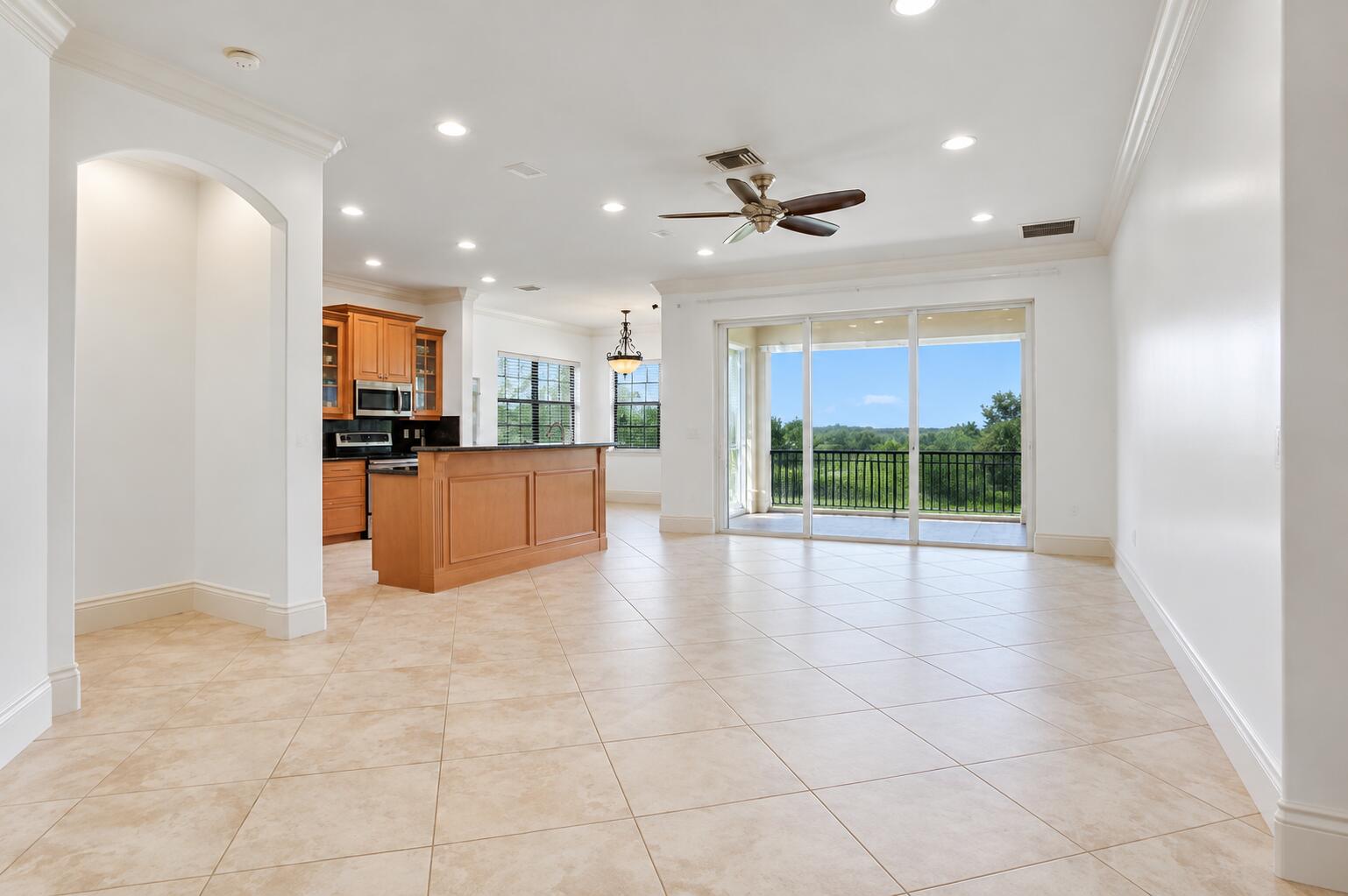 Bright Open-Plan Interior with Scenic Vi
