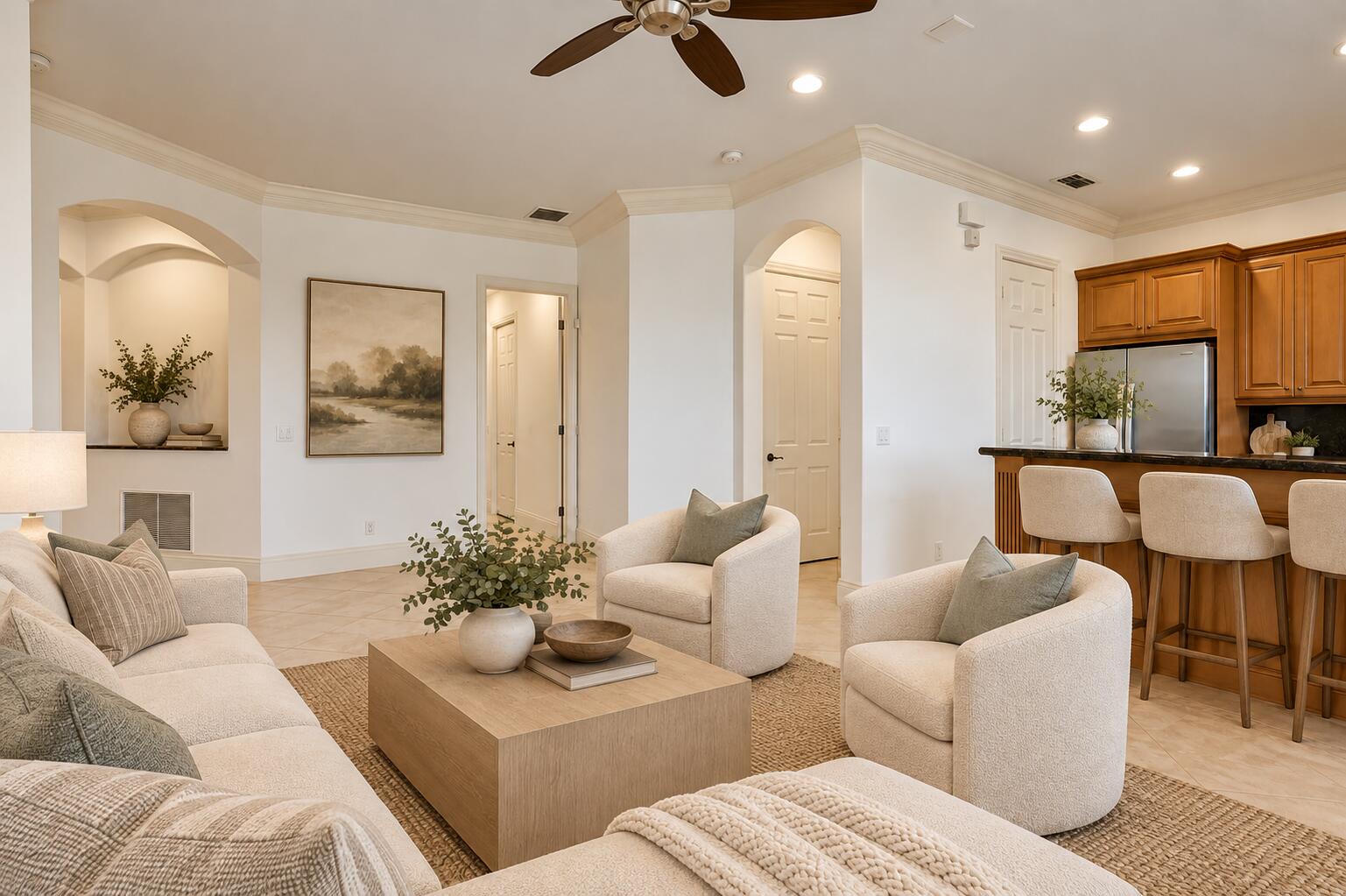 **DISCLAIMER:** photo has been digitally enhanced and virtually staged Images are for illustrative purposes only. Furnishings and accessories shown are not included in the sale.