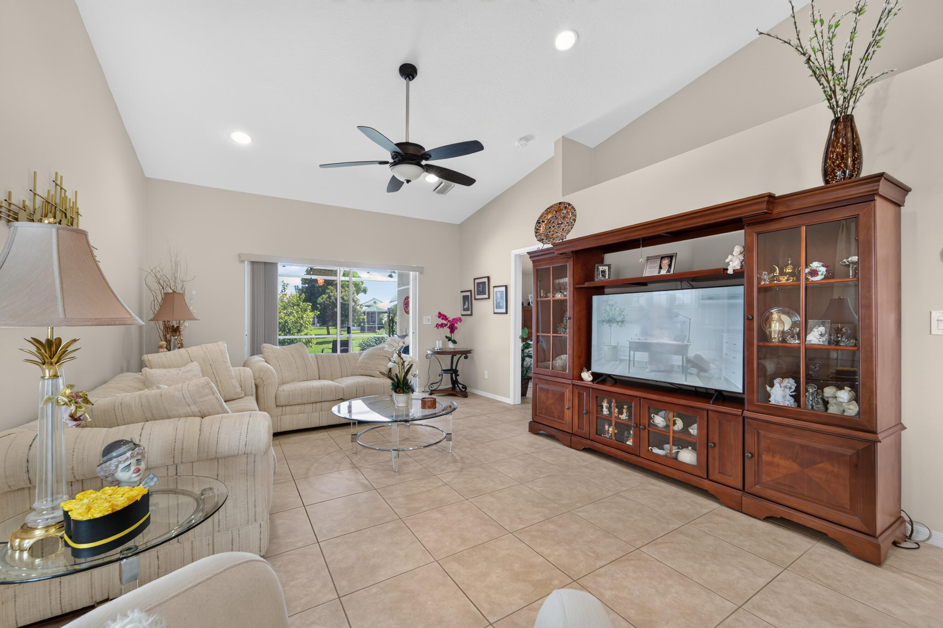 Sliding door to eastern exposure large cool patio overlooking the pond and wildlife year round.
