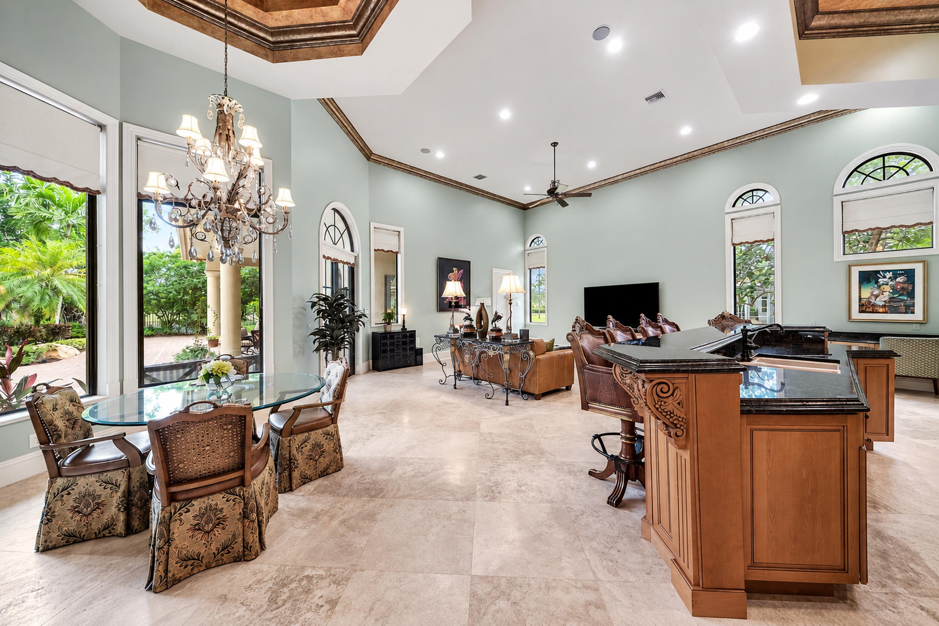 Dramatic Ceilings Throughout