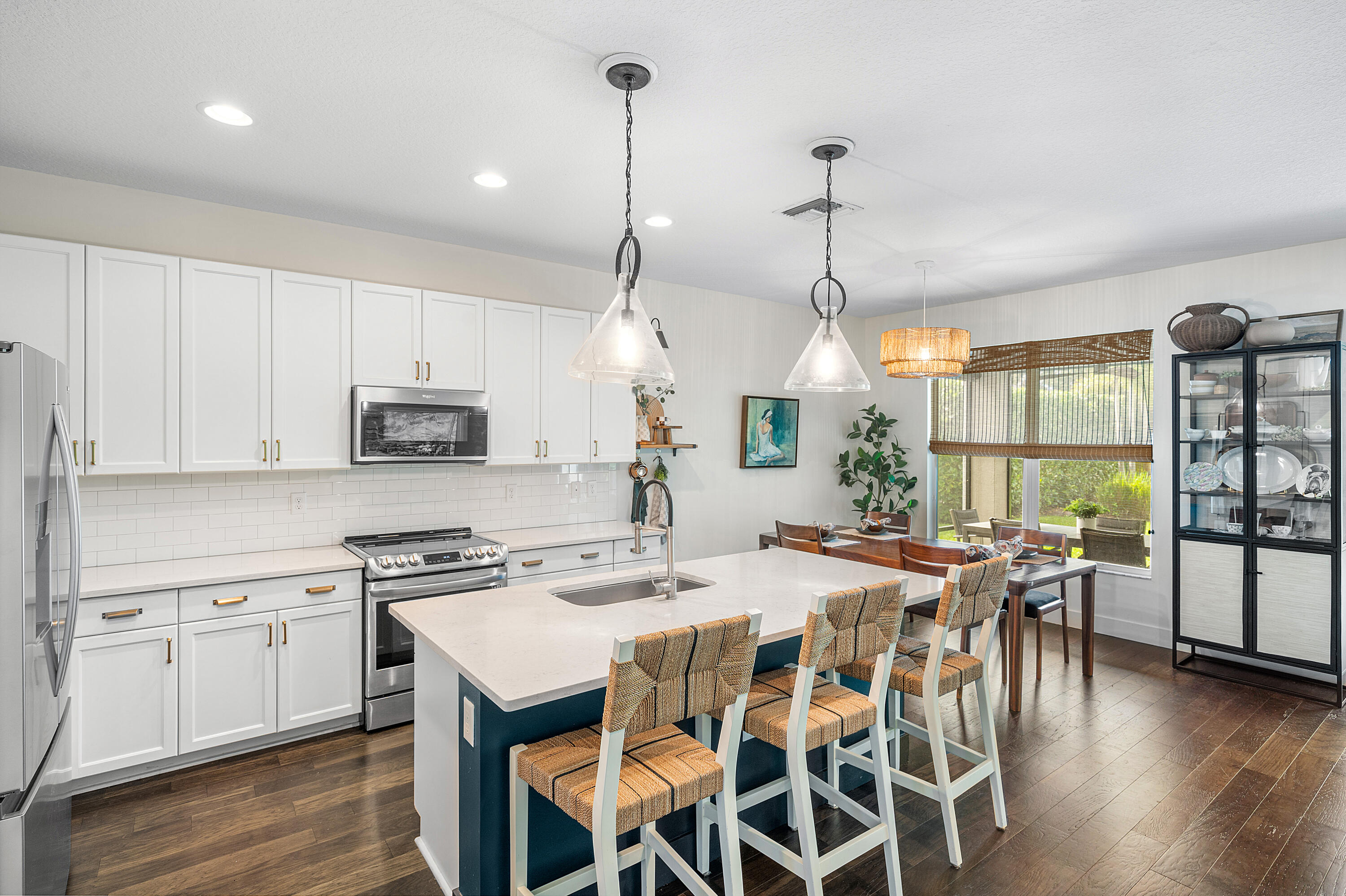 Kitchen and Dining Area Wide View