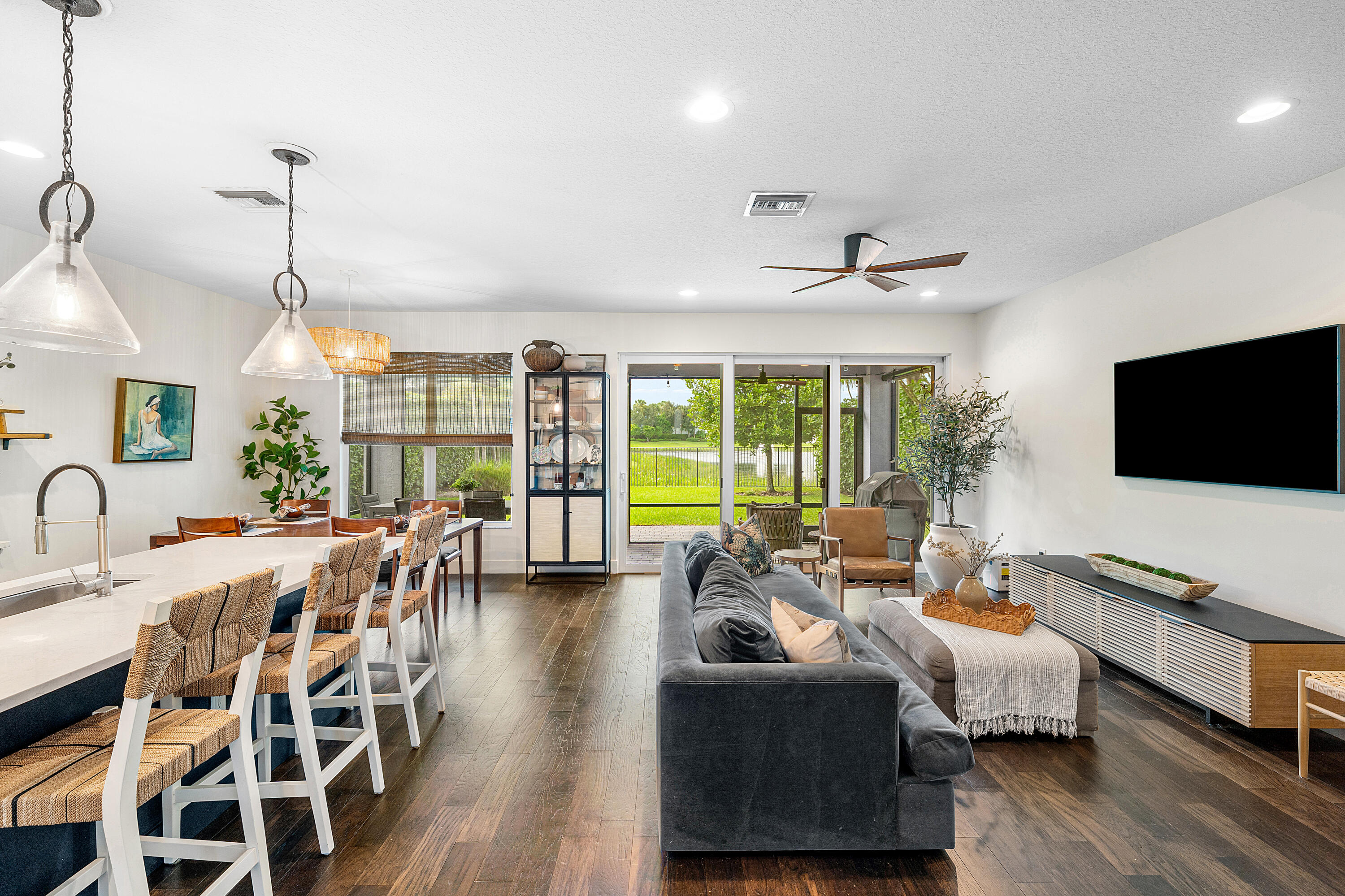 Open Concept Living and Dining Area