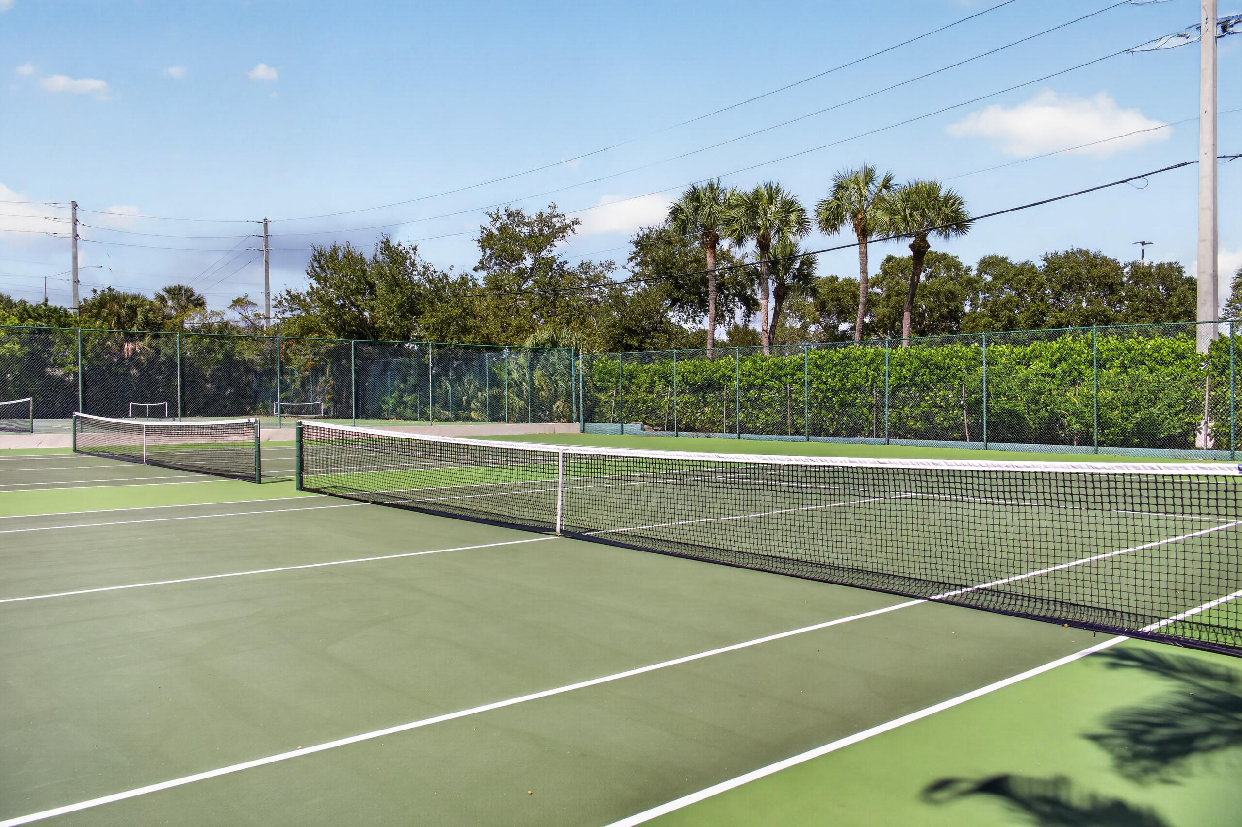 Tennis courts.