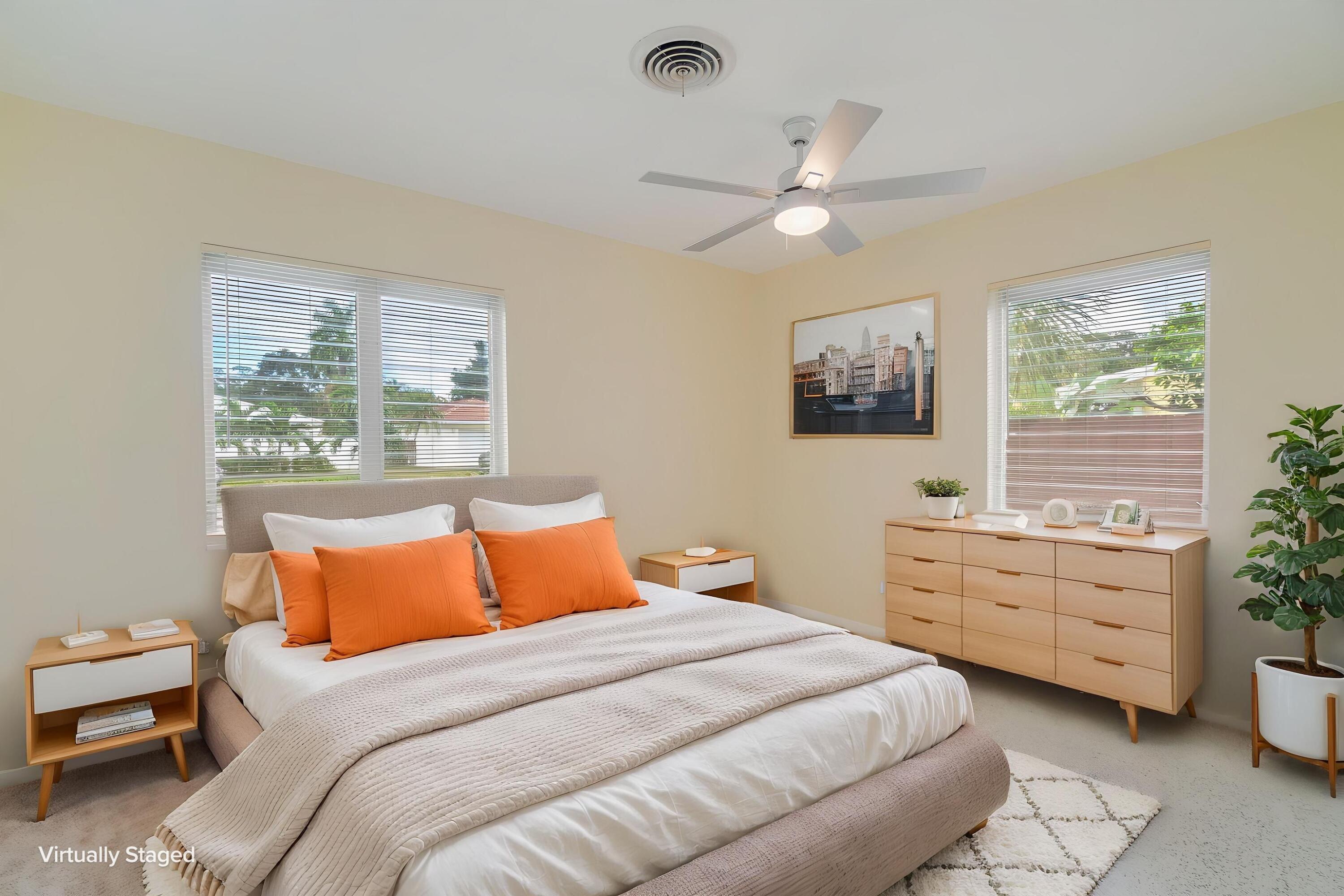 2nd Bedroom - virtually staged