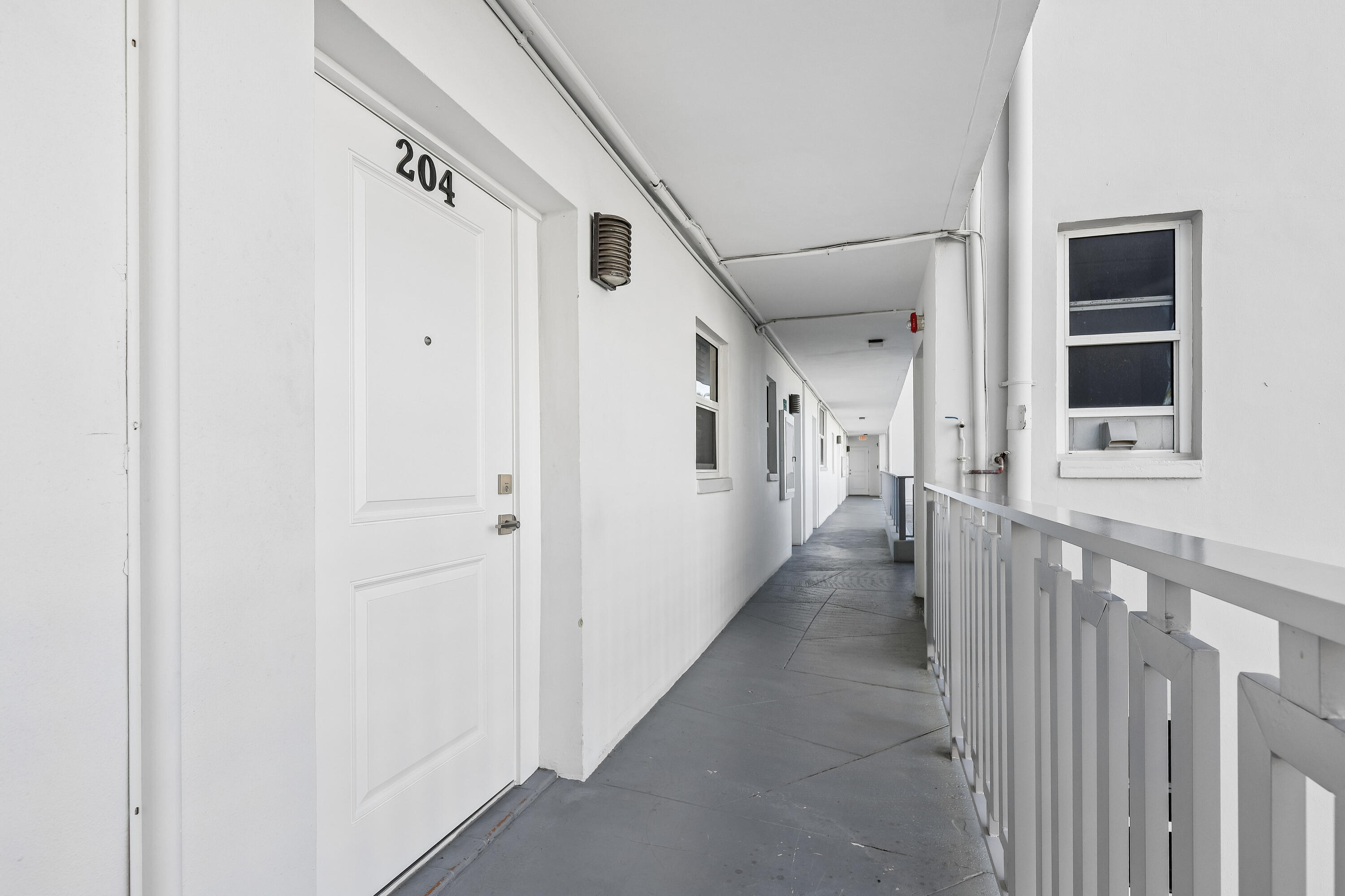 Where you see the small window...that is a common laundry room, extra storage room, and elevator is close by.