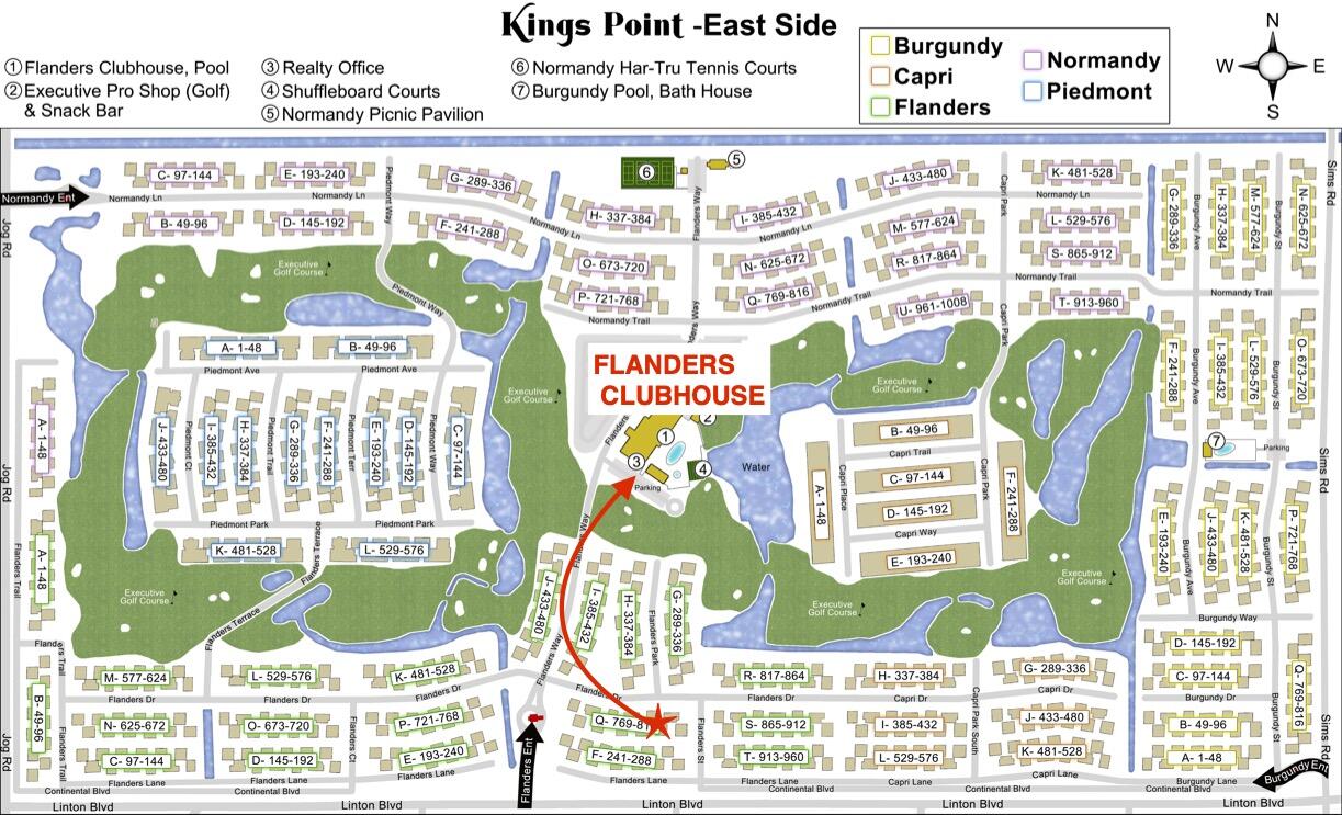 Kings Point Map East FLANQ