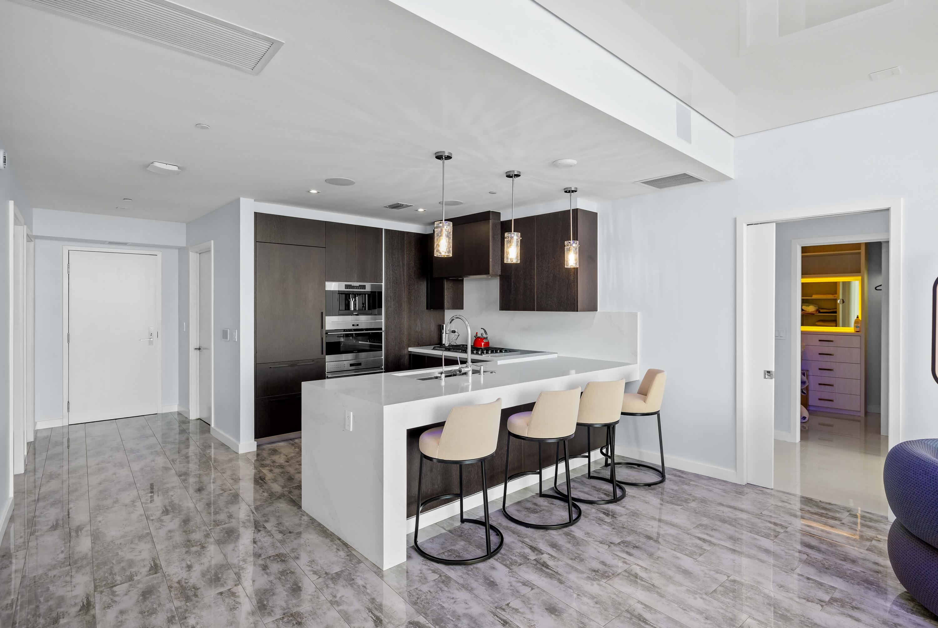 Kitchen with Ocean View