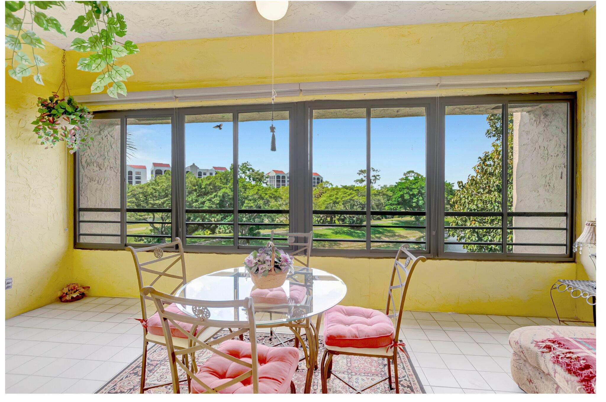 Glassed in patio