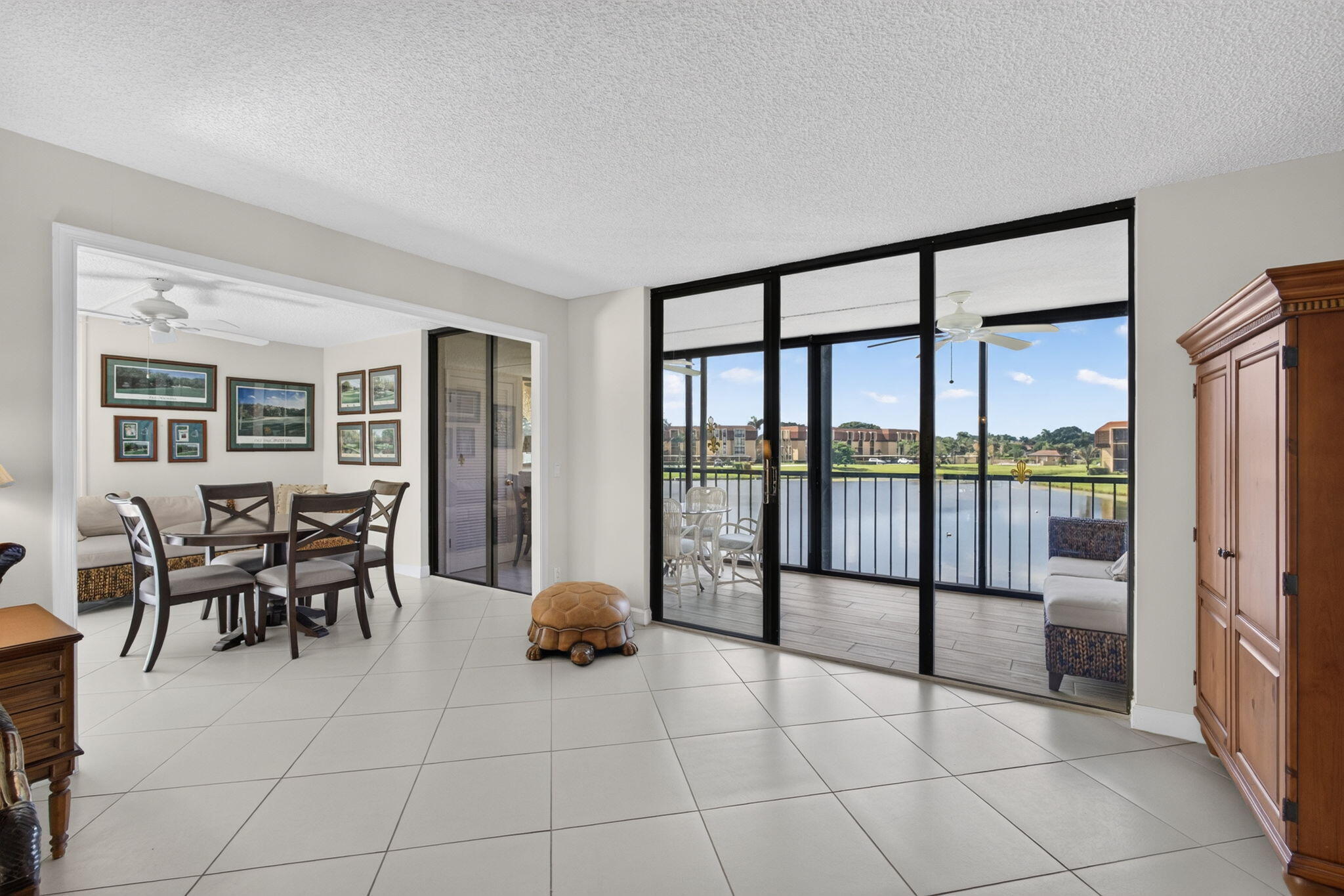 Living Room to Balcony & Game Room