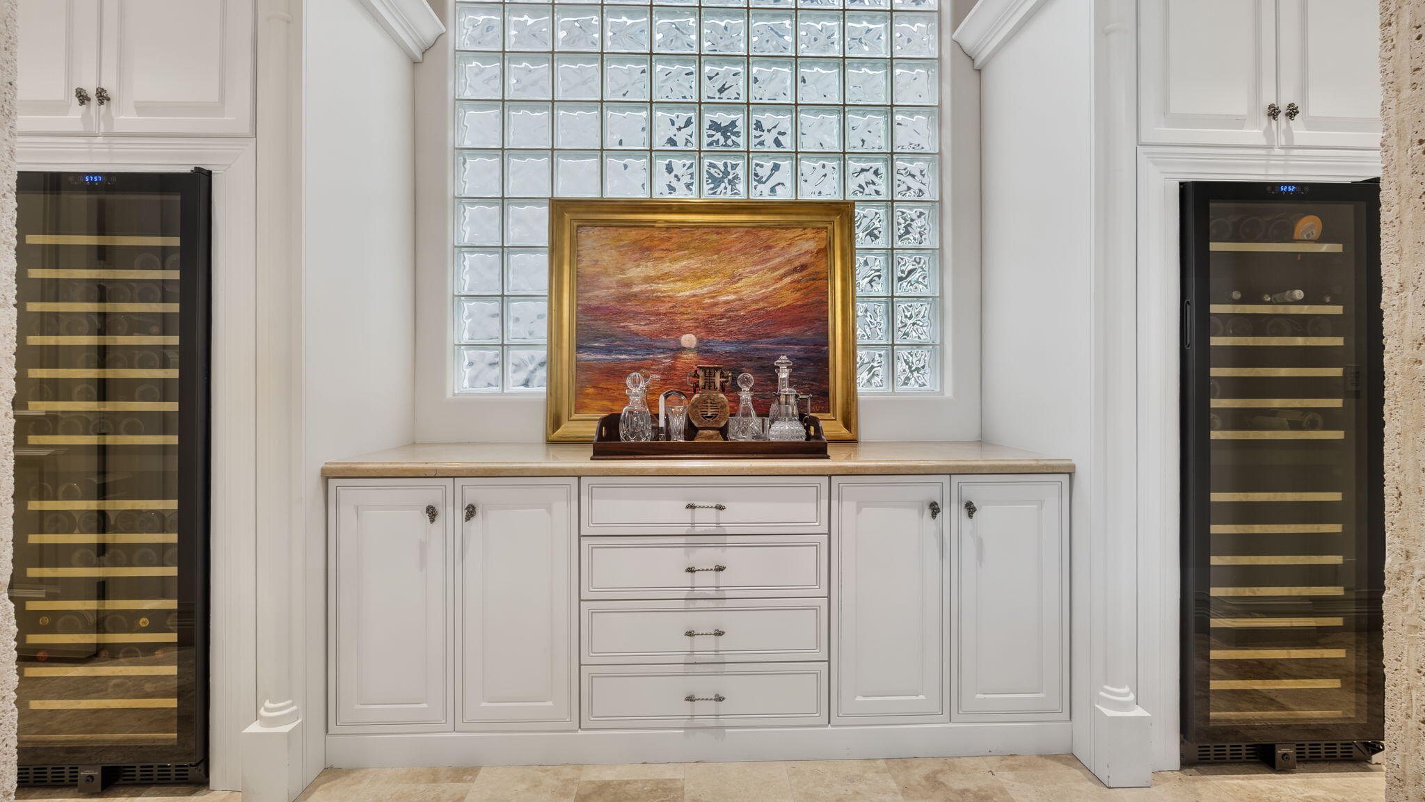 Wine Cabinets in Dining Room