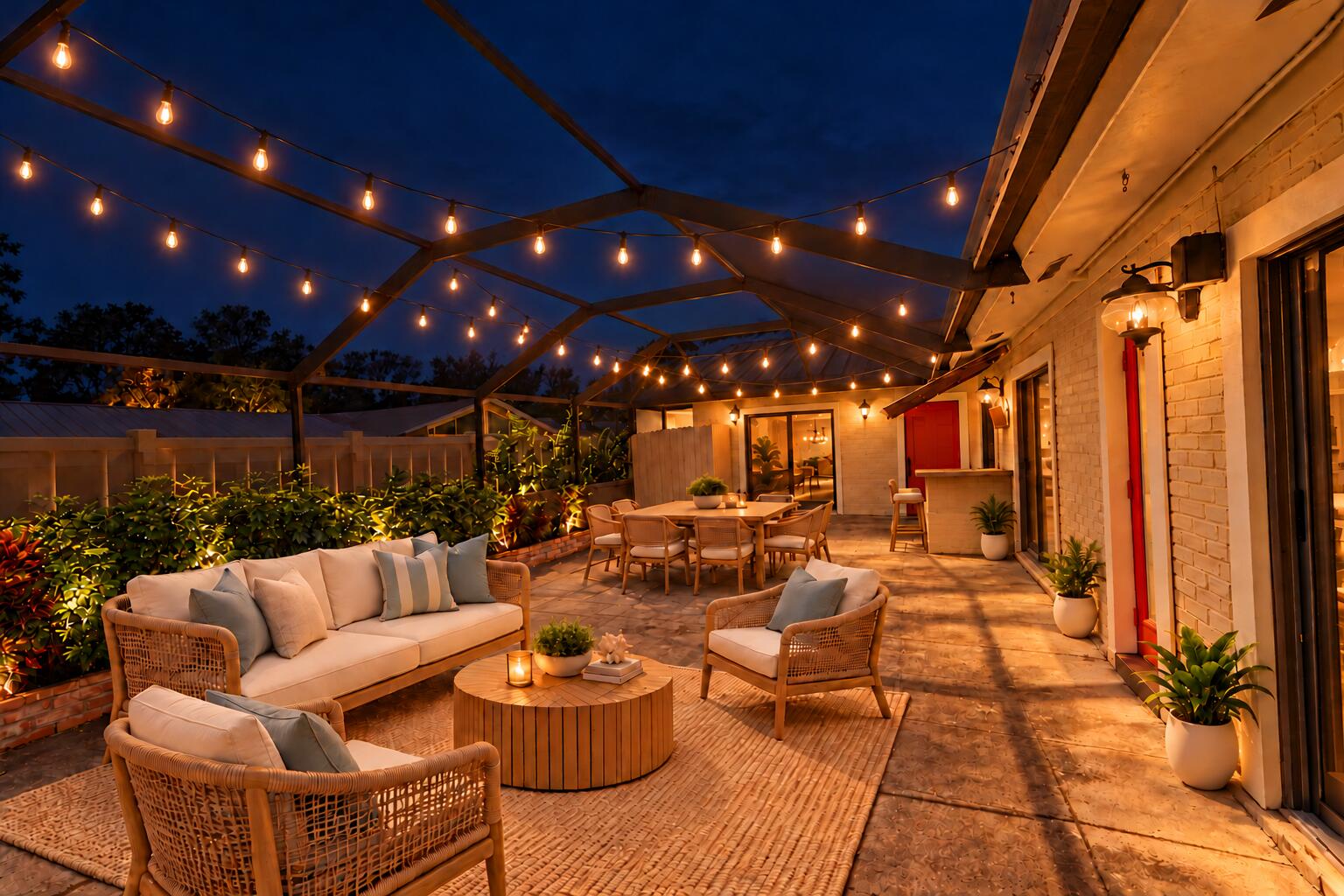 Fully screened Patio