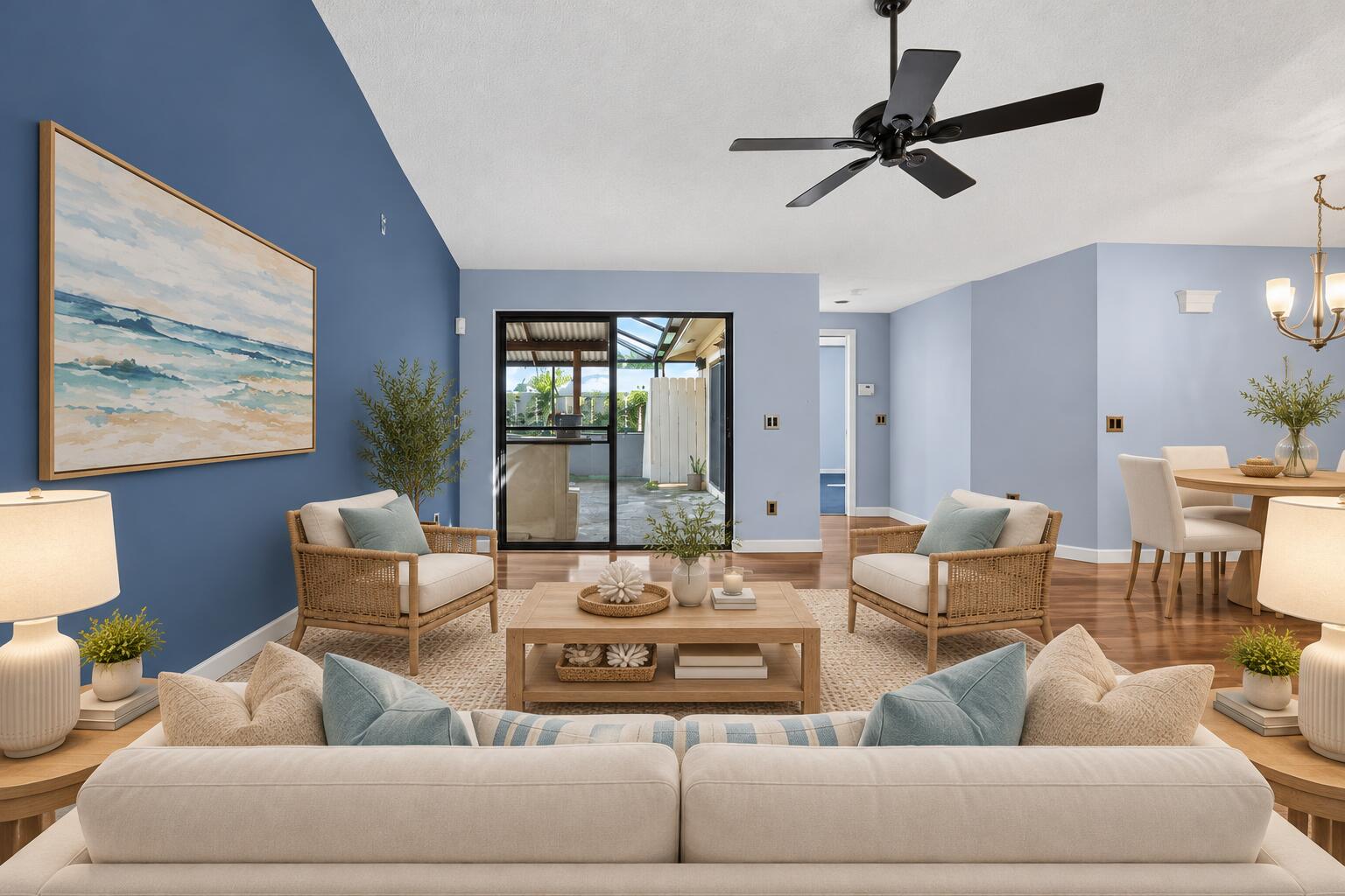 Living Room Virtually Staged