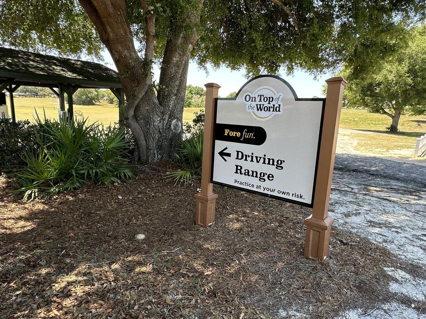 OTOW Drive Range Sign