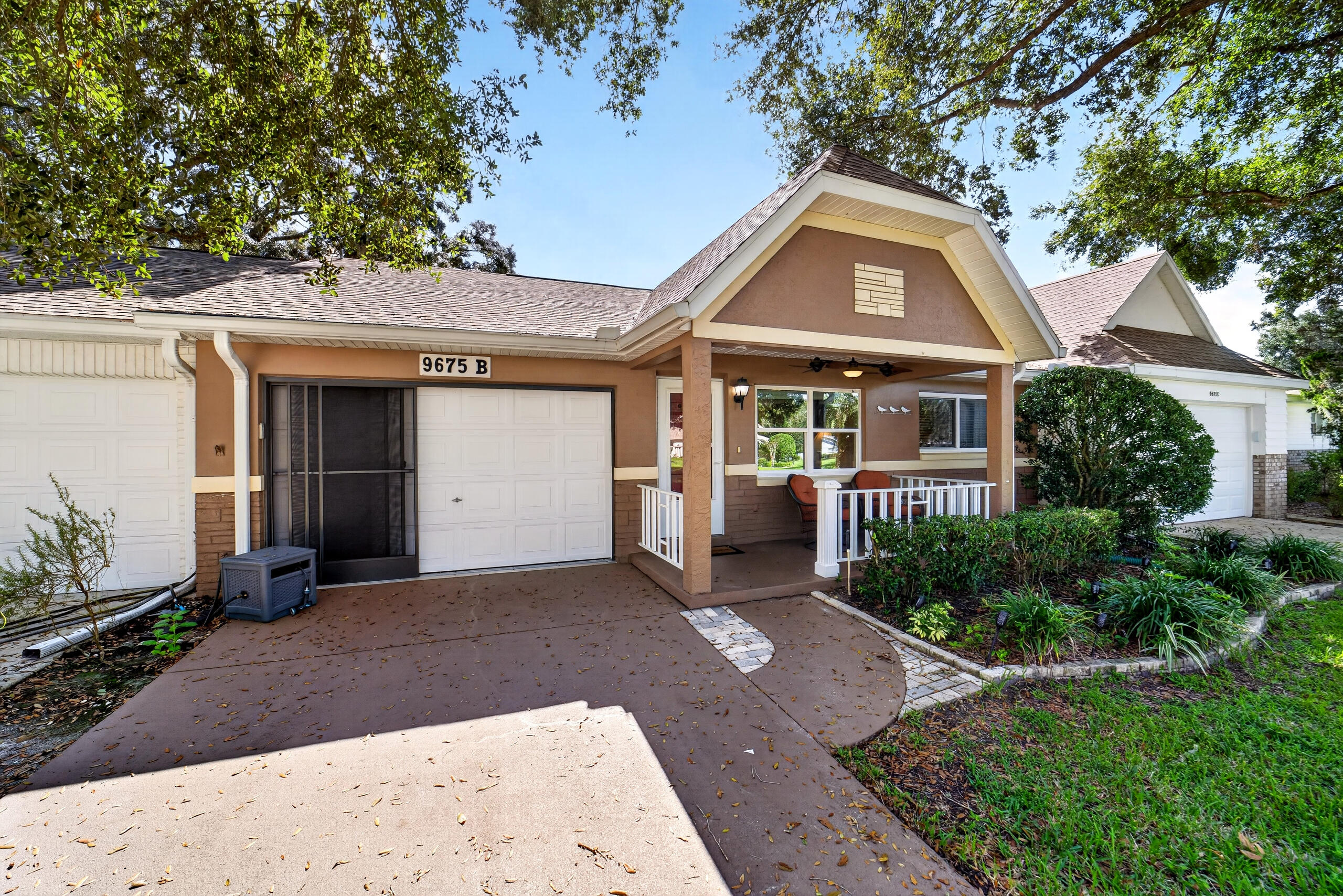 Screened Garage Door