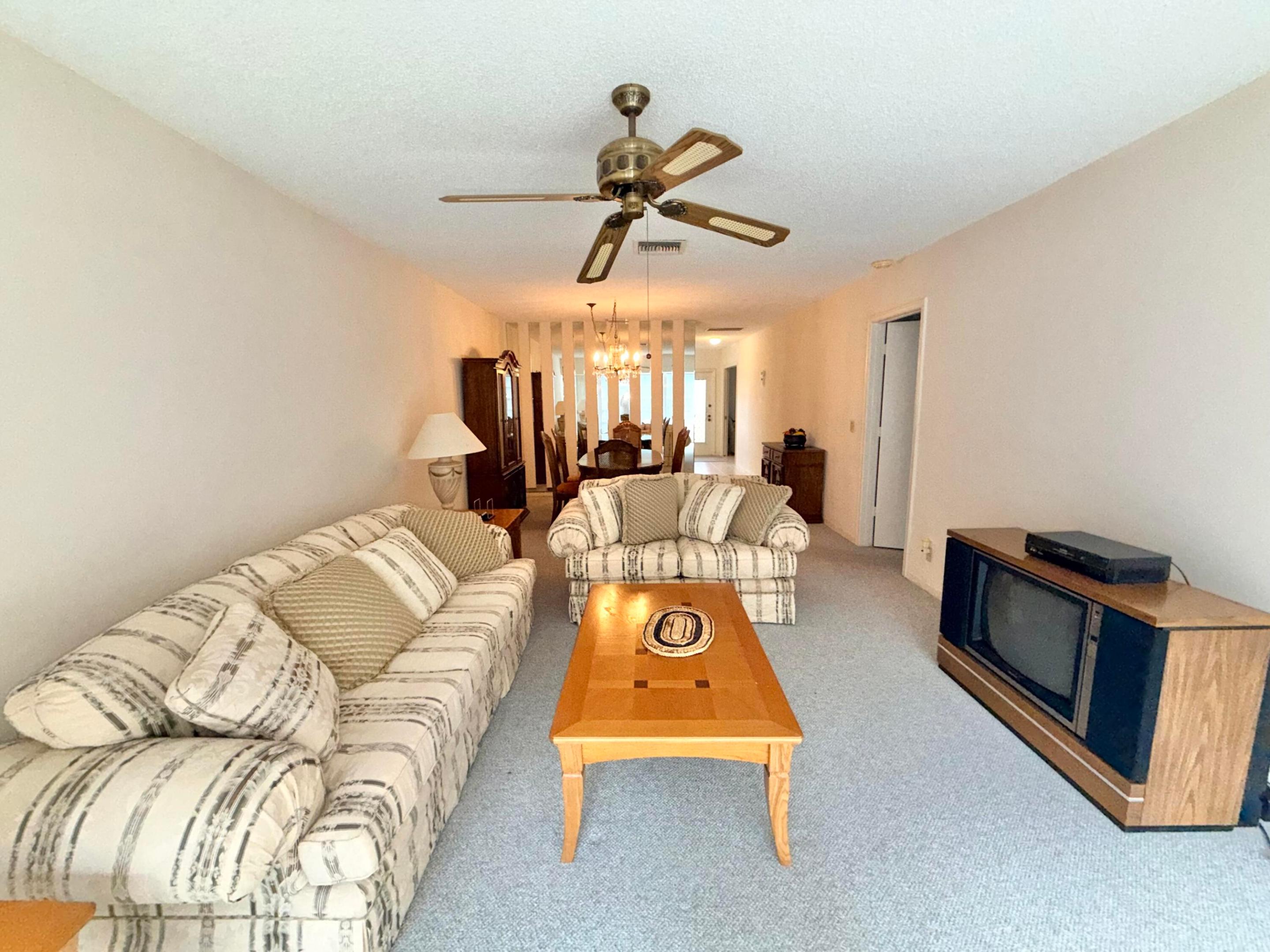 Living room to dining area