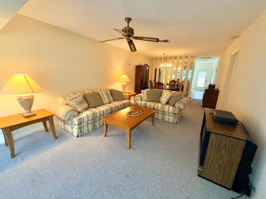 Living room to dining area