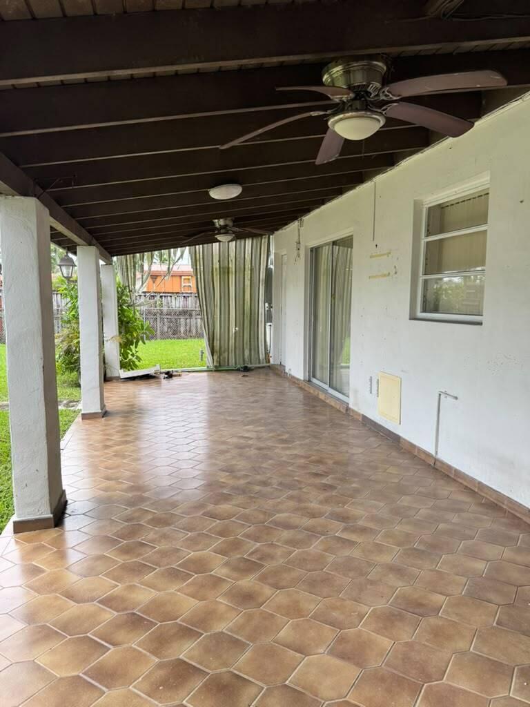 back yard porch