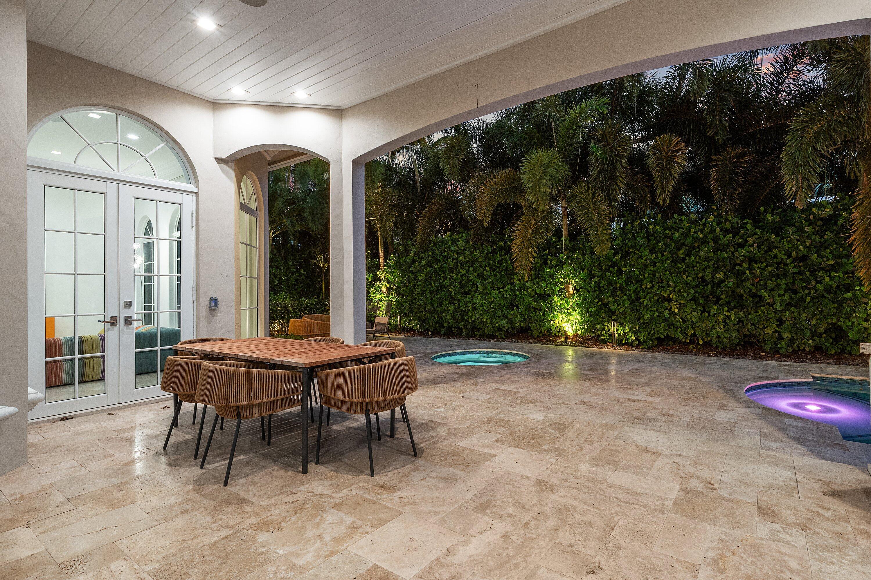 Twilight - Covered Patio