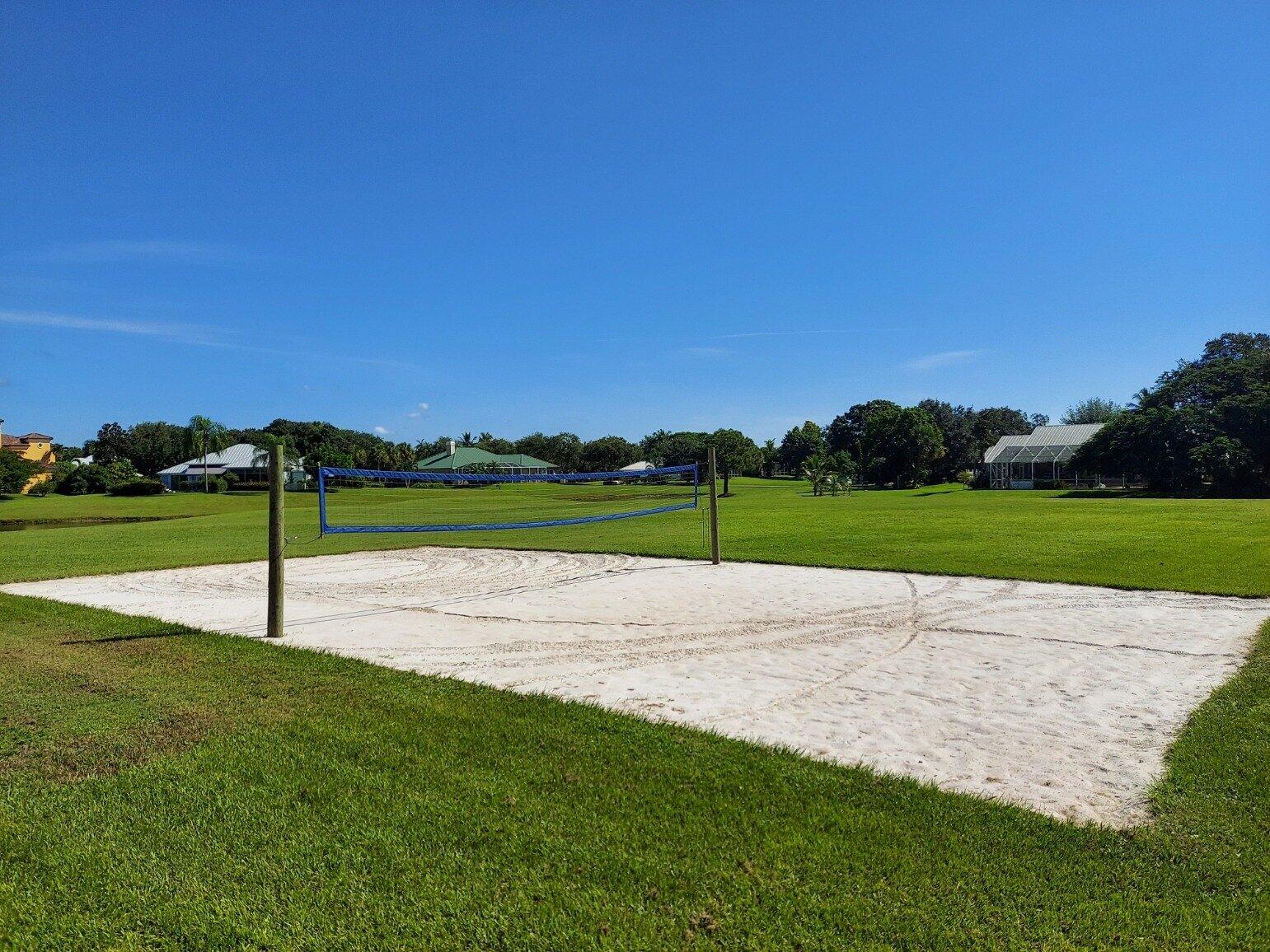 sand volleyball court