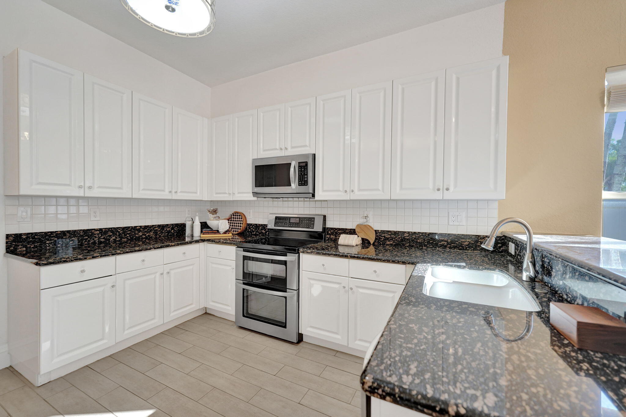 Abundant Cabinetry ans Granite Counters