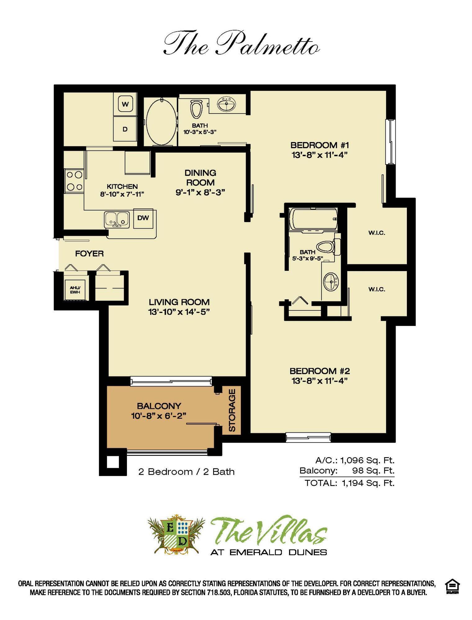 Palmetto - Floor Plan Palmetto - Floor Plan