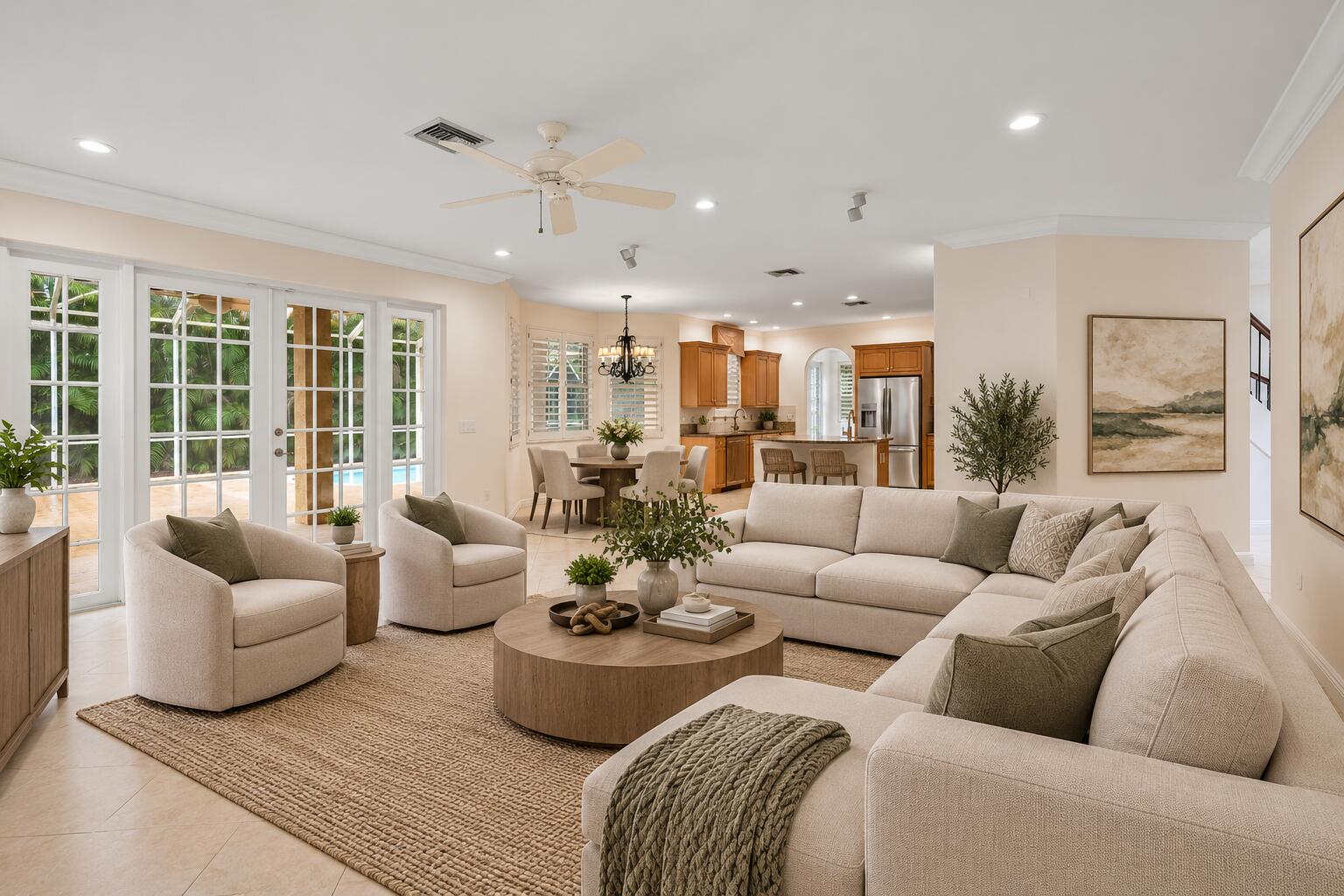 Modern Coastal Living Room Retreat