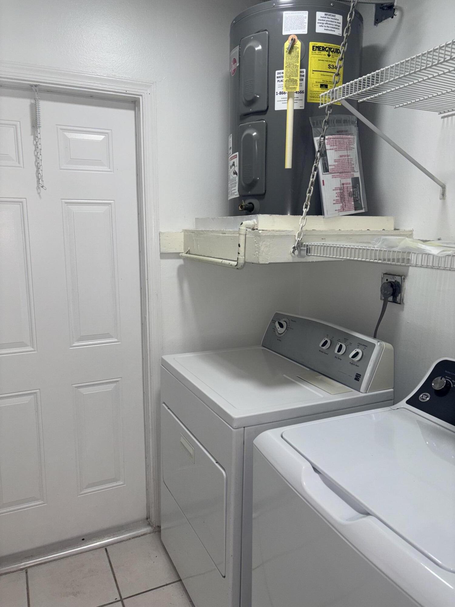 FULL SIZE WASHER/DRYER PLUS EXTRA SPACE FOR TABLE TO DO LAUNDRY