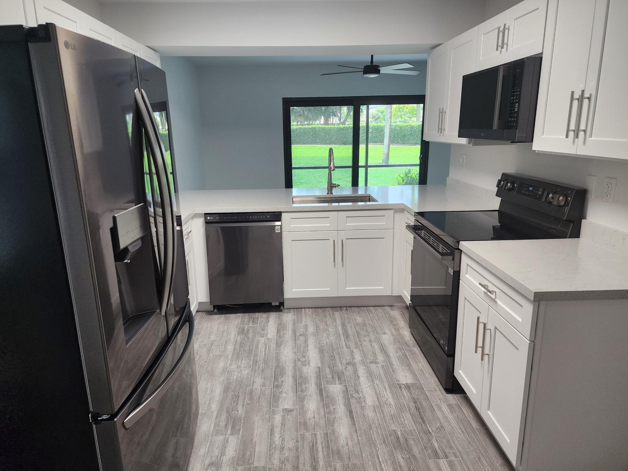 kitchen with pass through view kitchen with pass through view