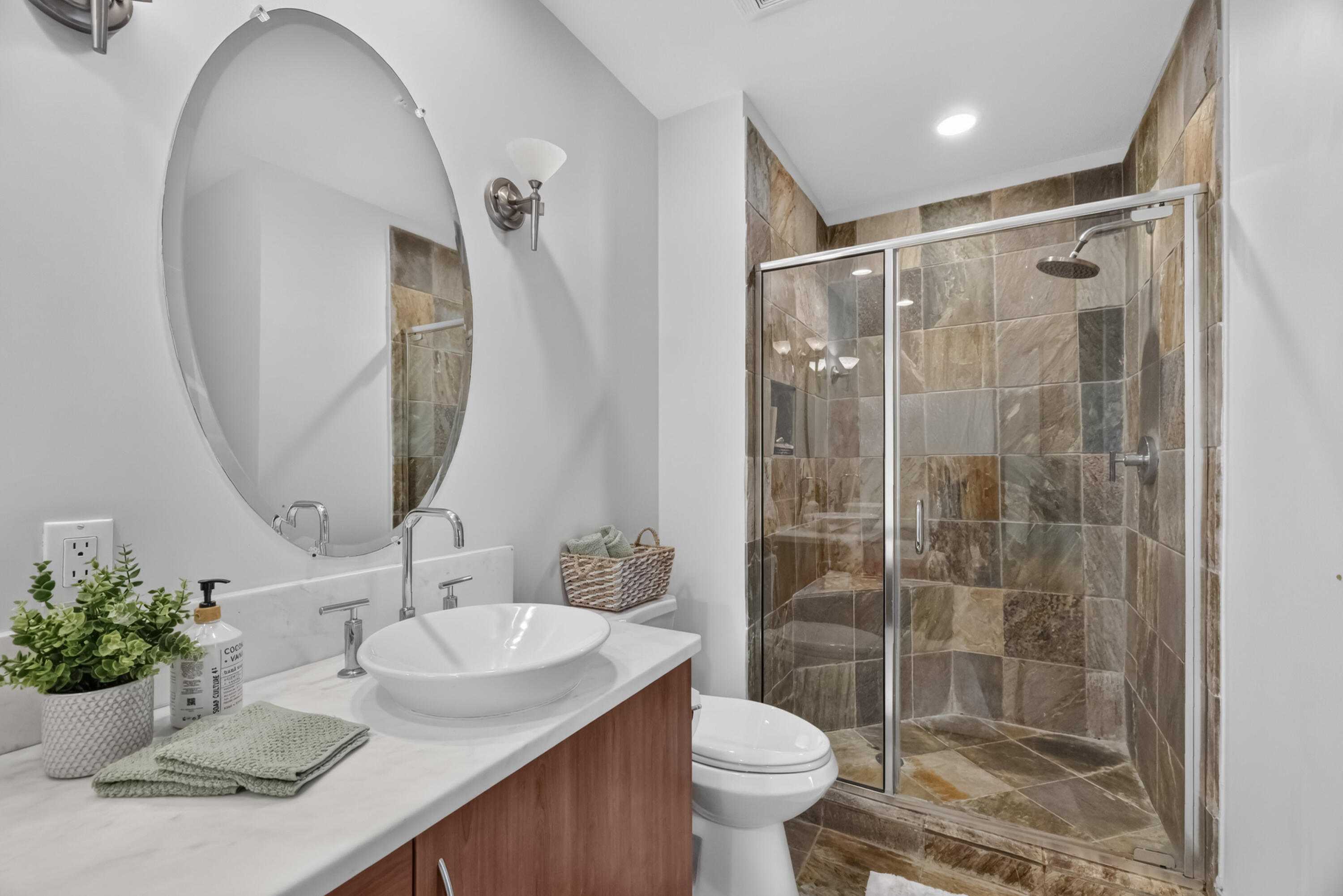 Primary Bathroom with shower, double sink & tub Primary Bathroom with shower, double sink & tub
