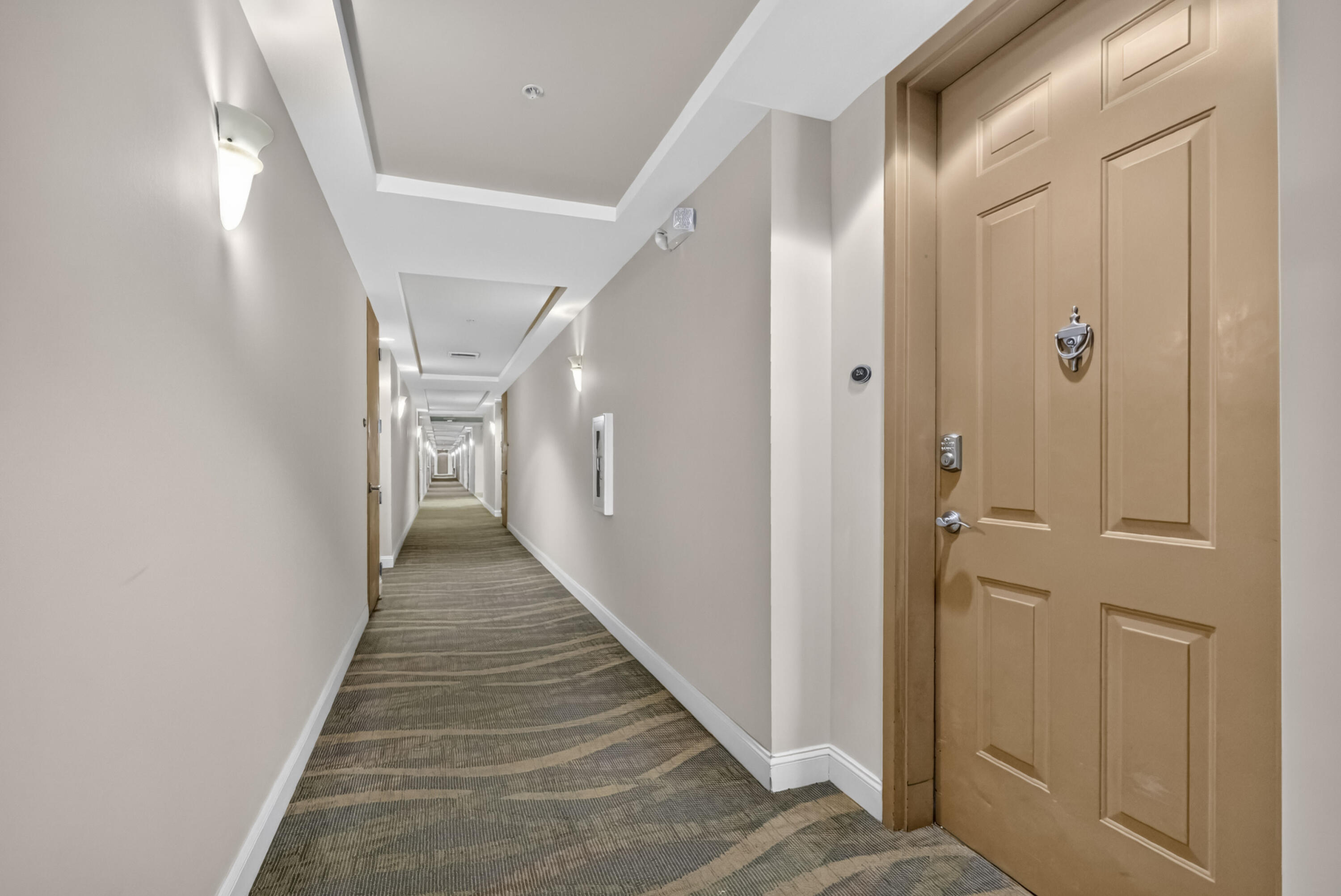Entry door, near elevator