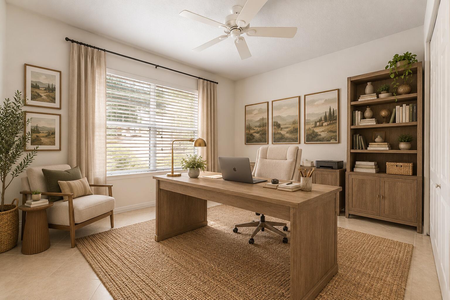 VIRTUALLY STAGED AS OFFICE