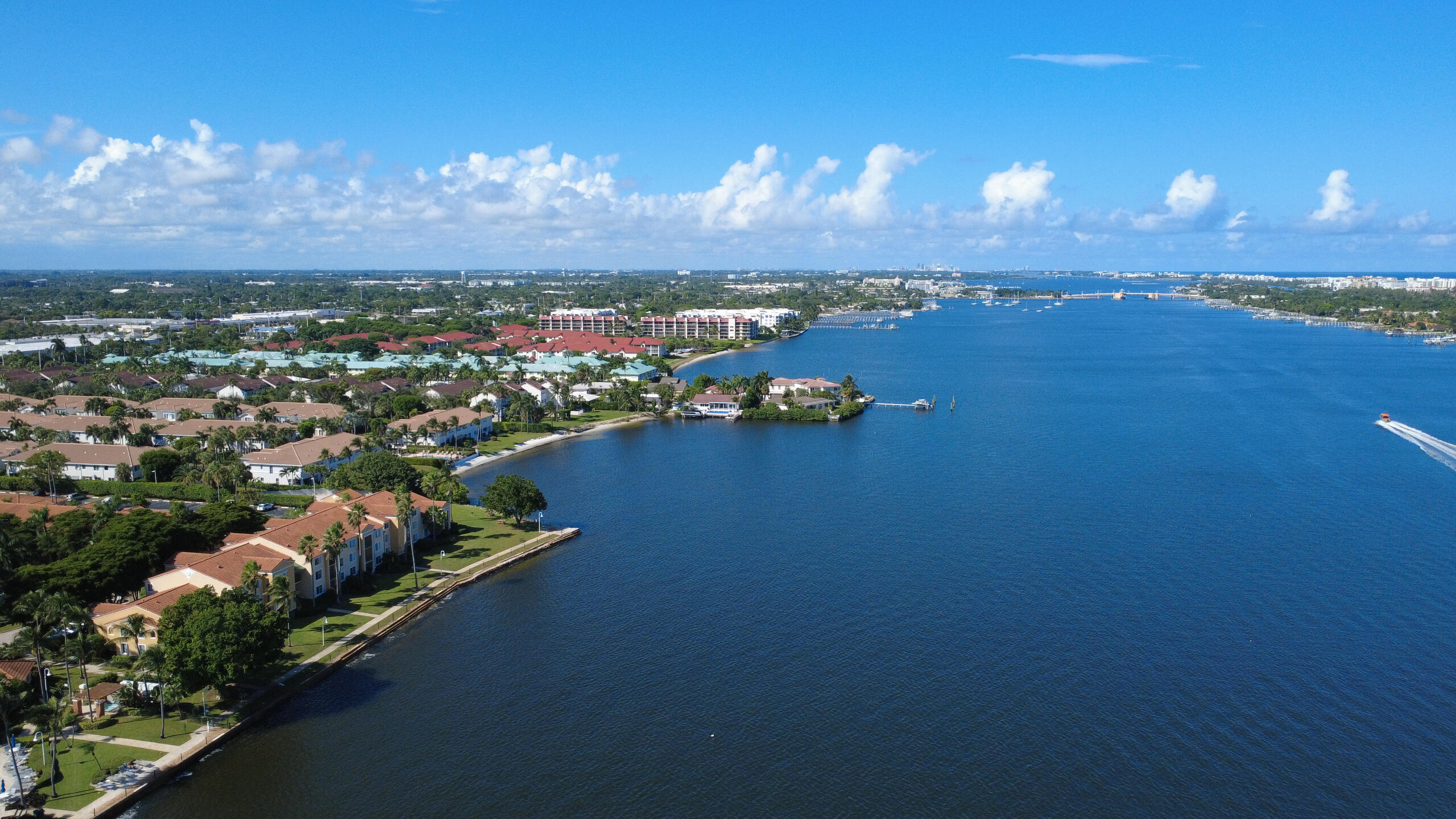 Private gated waterfront community