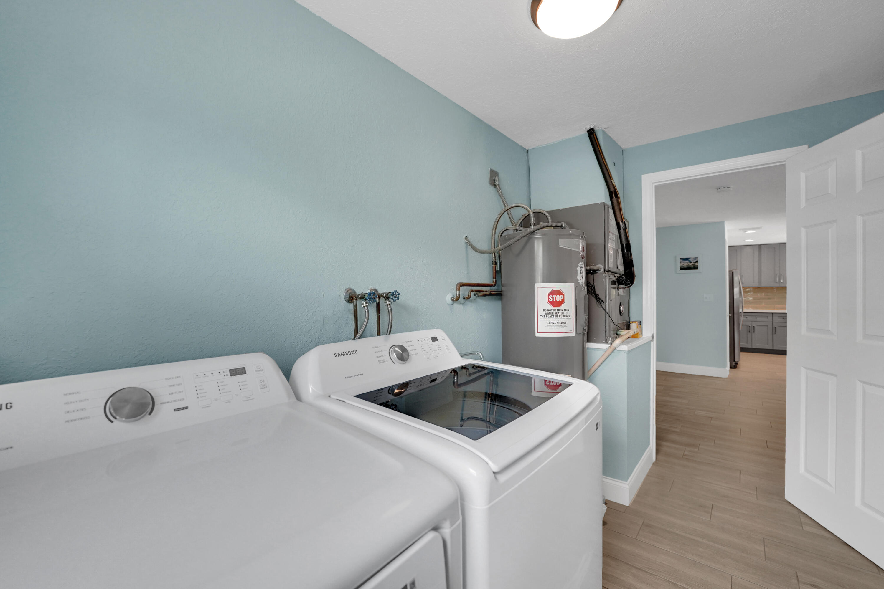 Separate indoor laundry