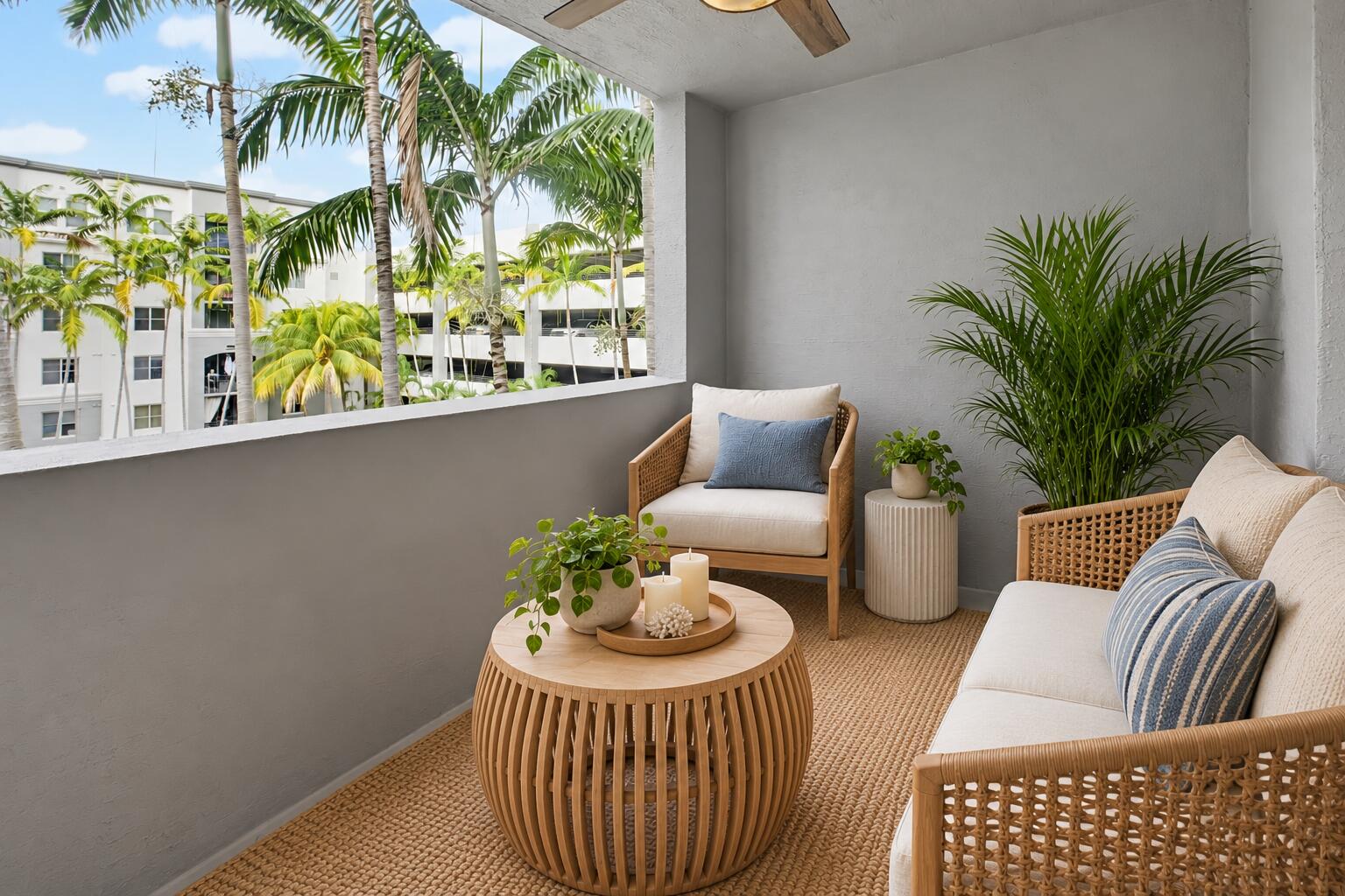 Covered Balcony Rendering