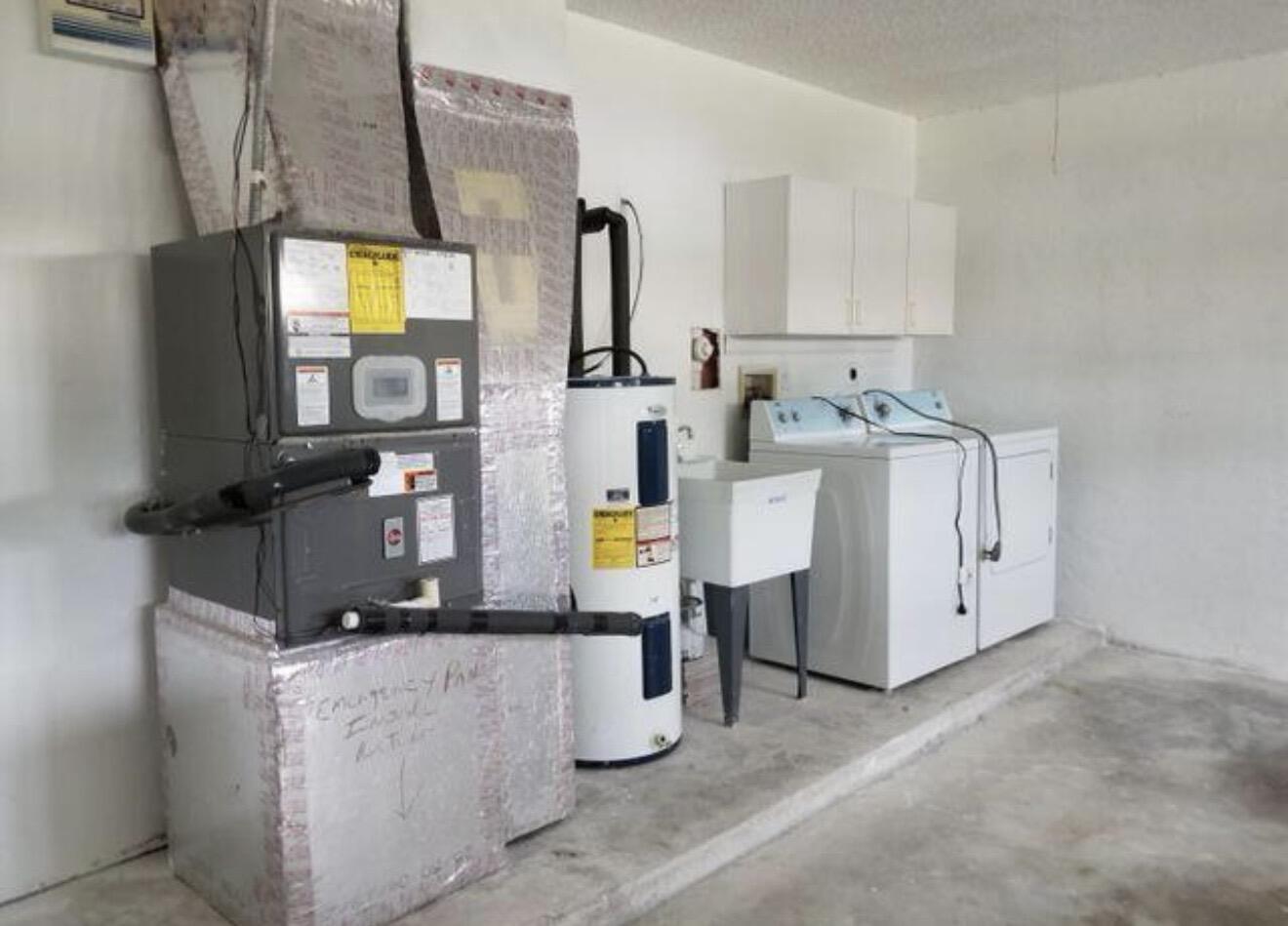 Washer & Dryer in Garage