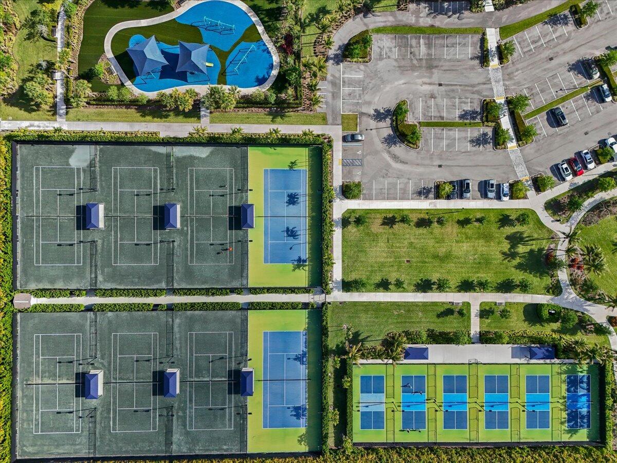 Sports Courts and Amenities from Above