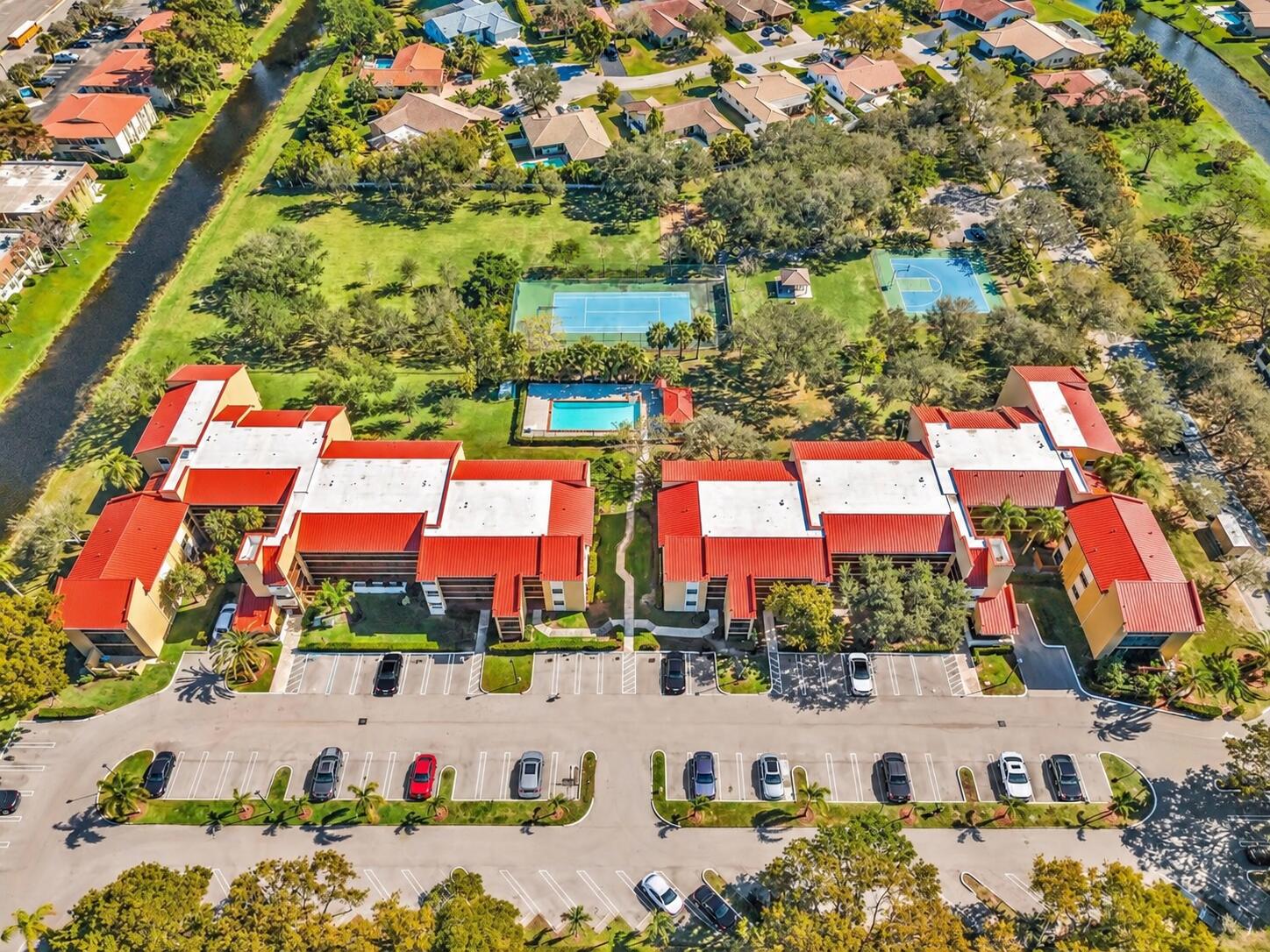 Aerial View of a Tropical Condo Communit